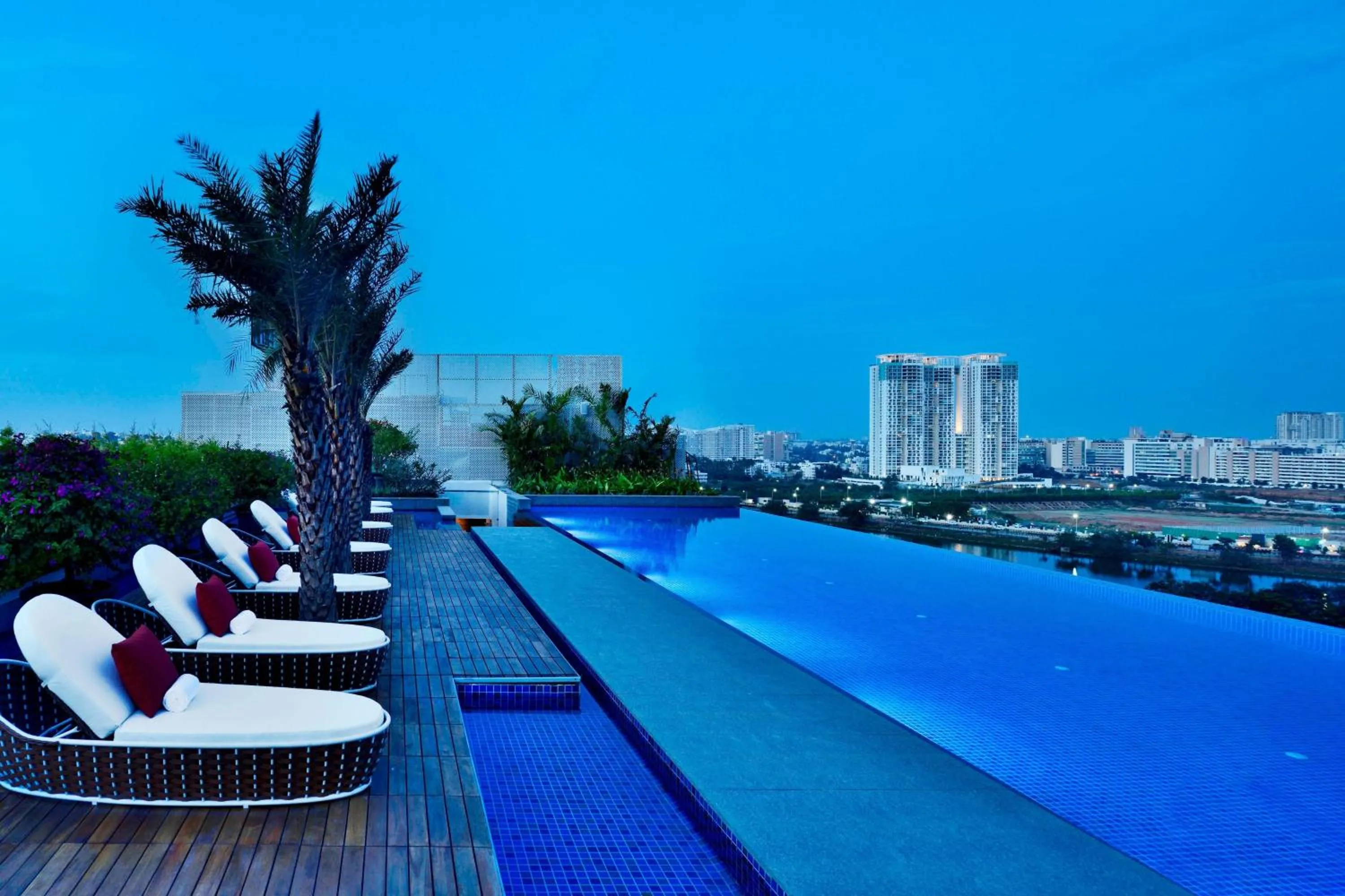 Swimming pool in Courtyard by Marriott Bengaluru Hebbal