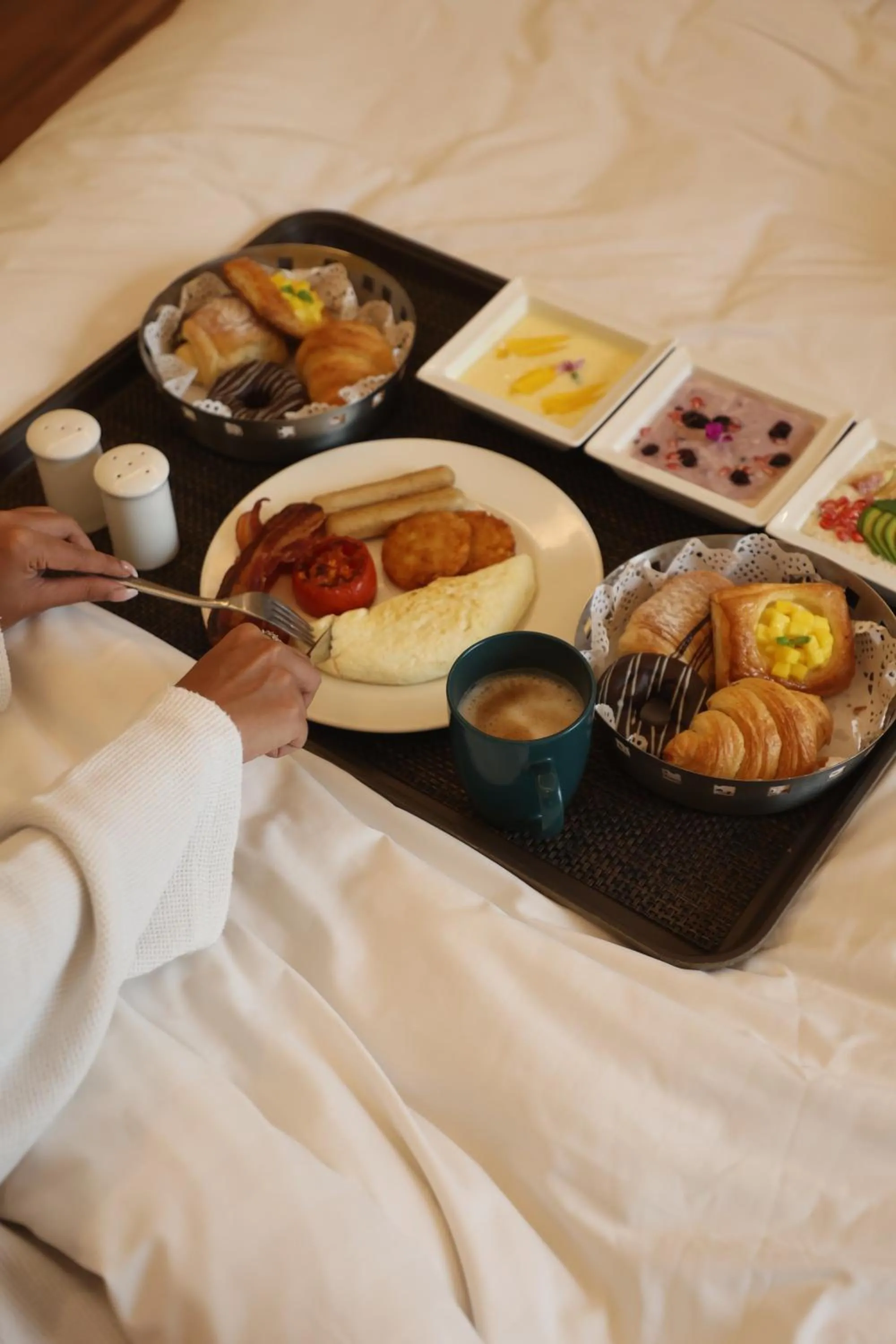 Breakfast in Courtyard by Marriott Bengaluru Hebbal