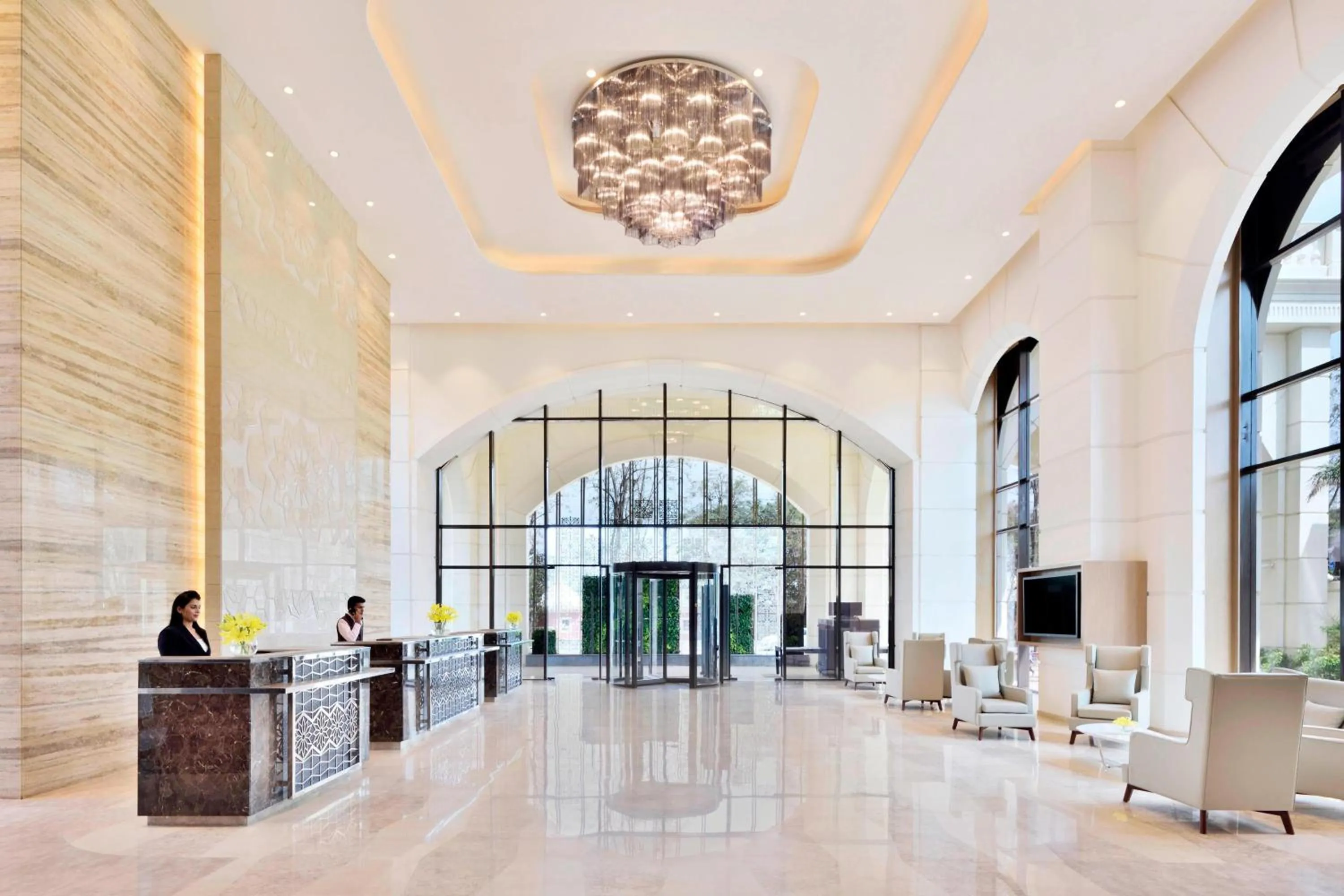 Lobby or reception in Courtyard by Marriott Bengaluru Hebbal