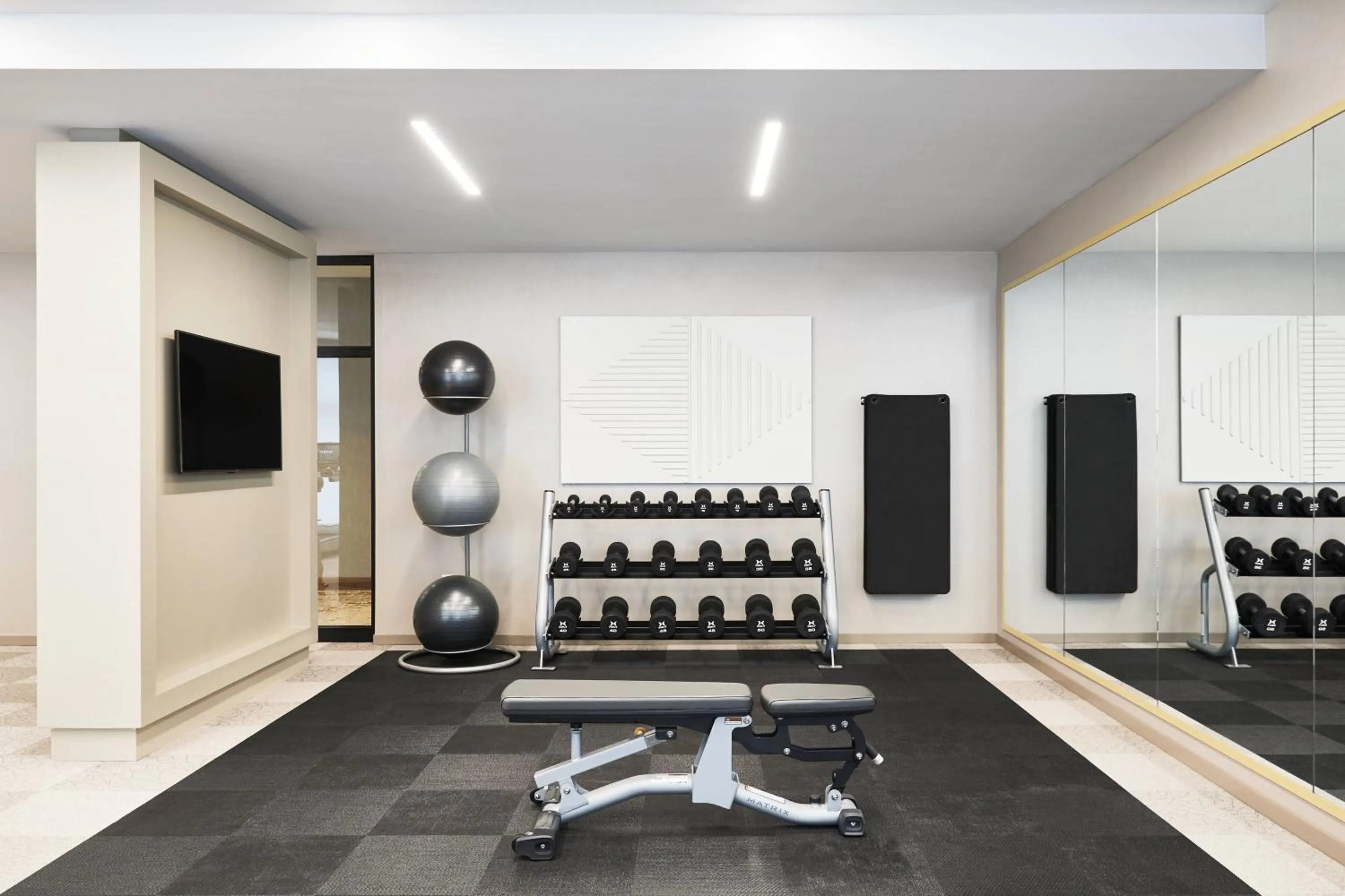 Fitness centre/facilities in AC Hotel Portland Downtown-Waterfront, ME