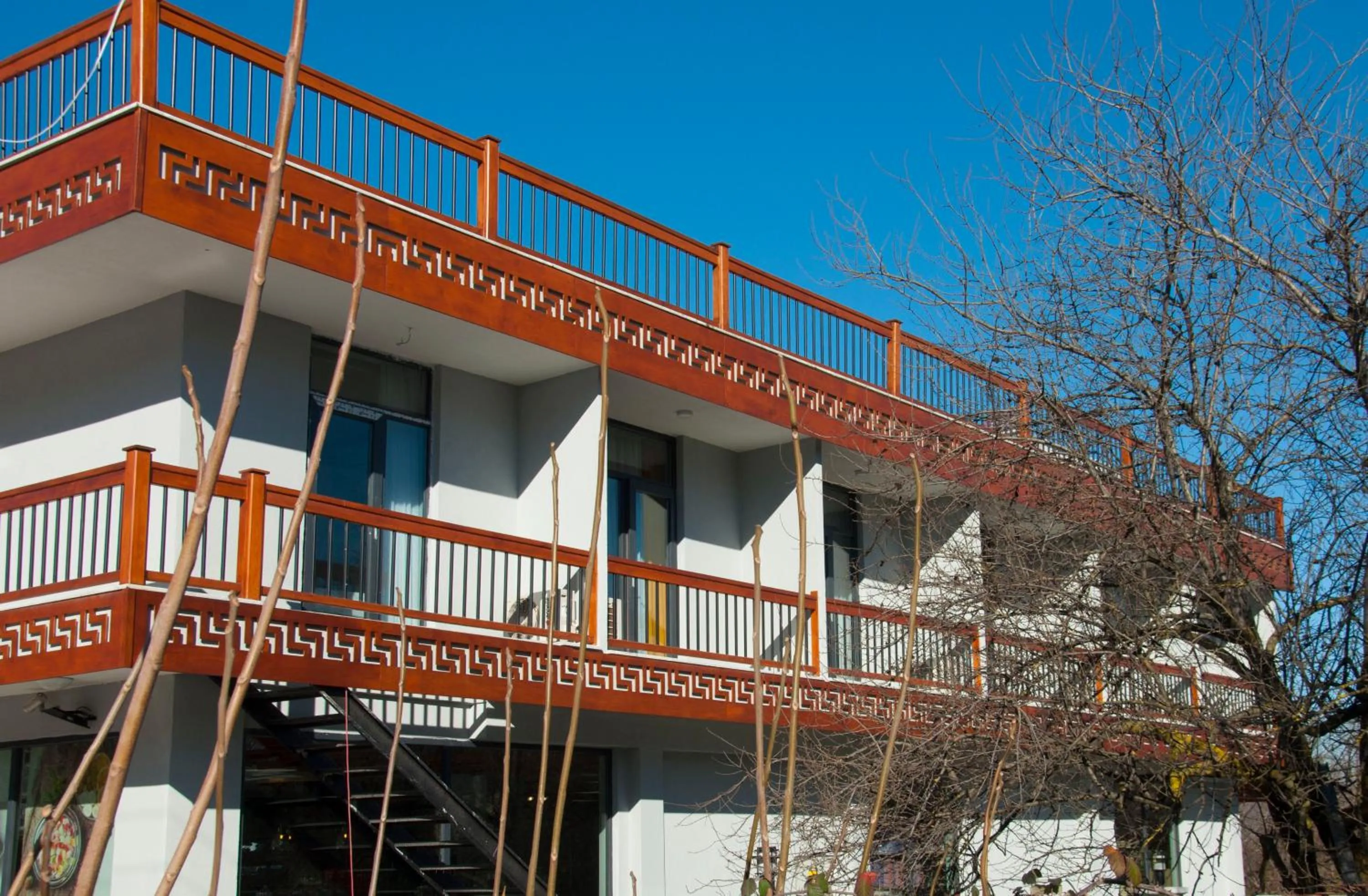 Property building in Room Room Motel