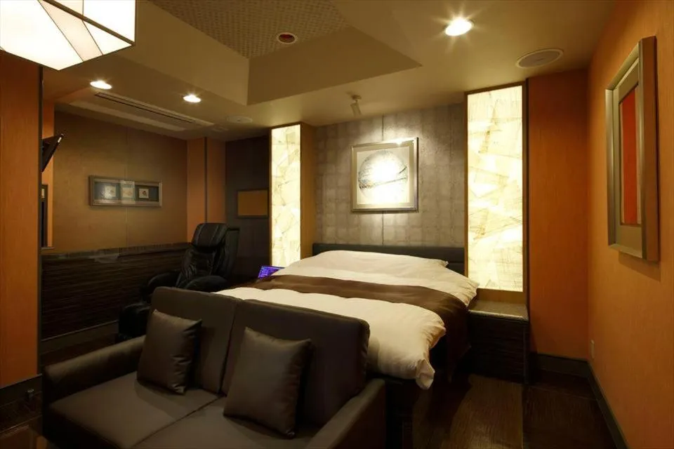 Bed in Hotel Waltz Okazaki (Adult Only)