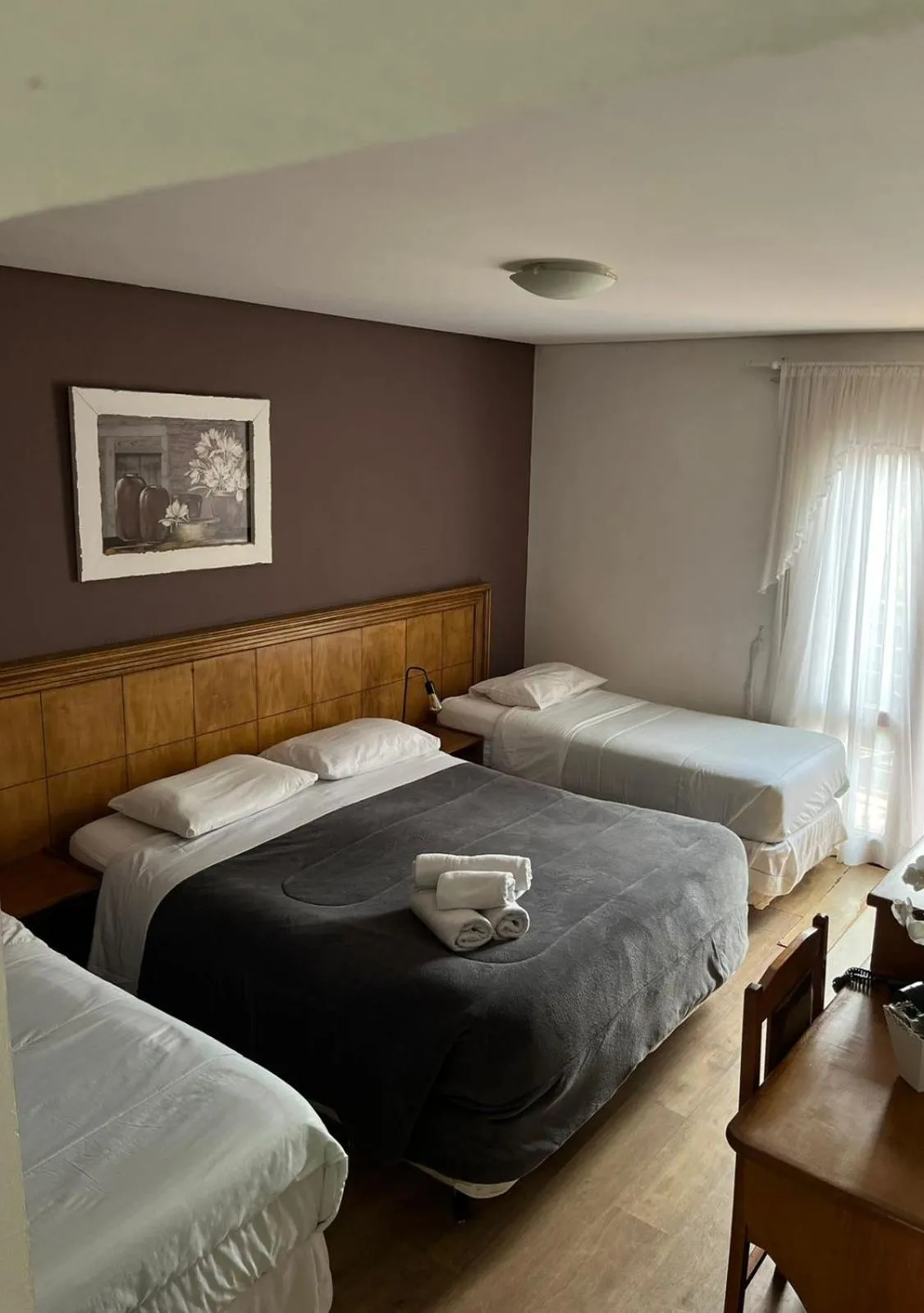 Bed in Pousada Condado Brasileiro