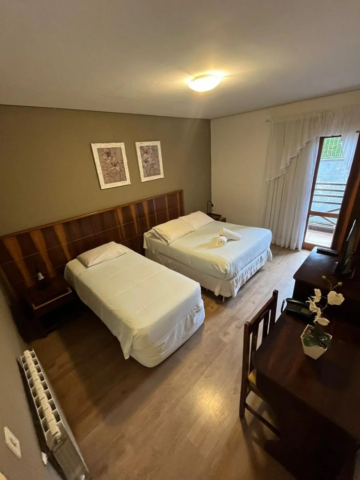 Bed in Pousada Condado Brasileiro