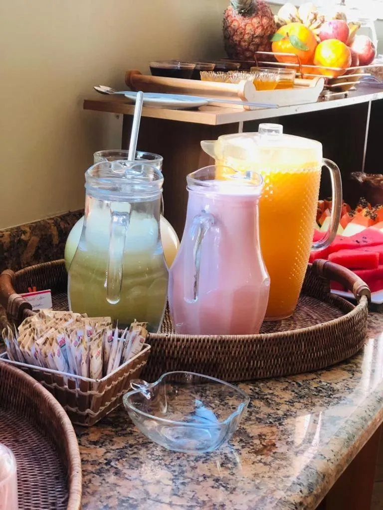 Buffet breakfast in Pousada Condado Brasileiro
