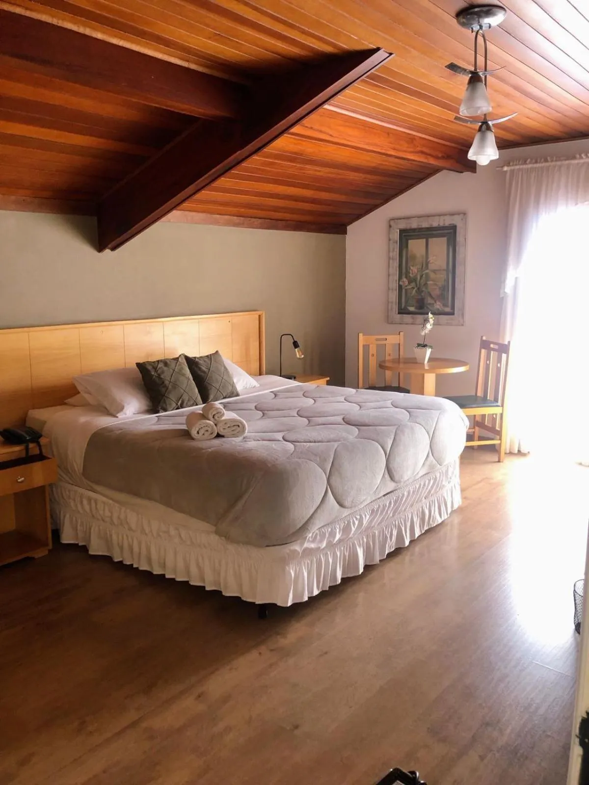 Bed in Pousada Condado Brasileiro