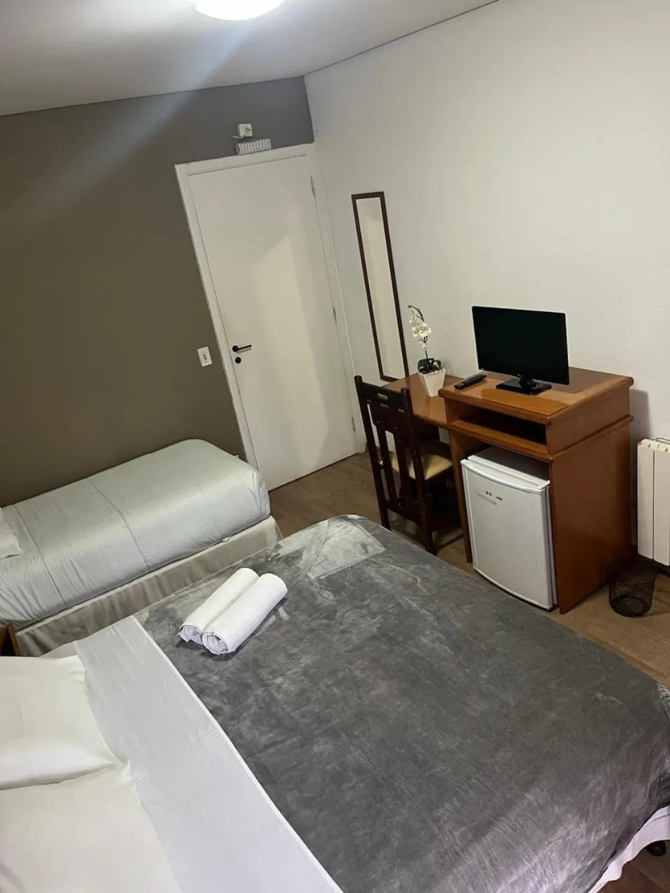 Bed in Pousada Condado Brasileiro