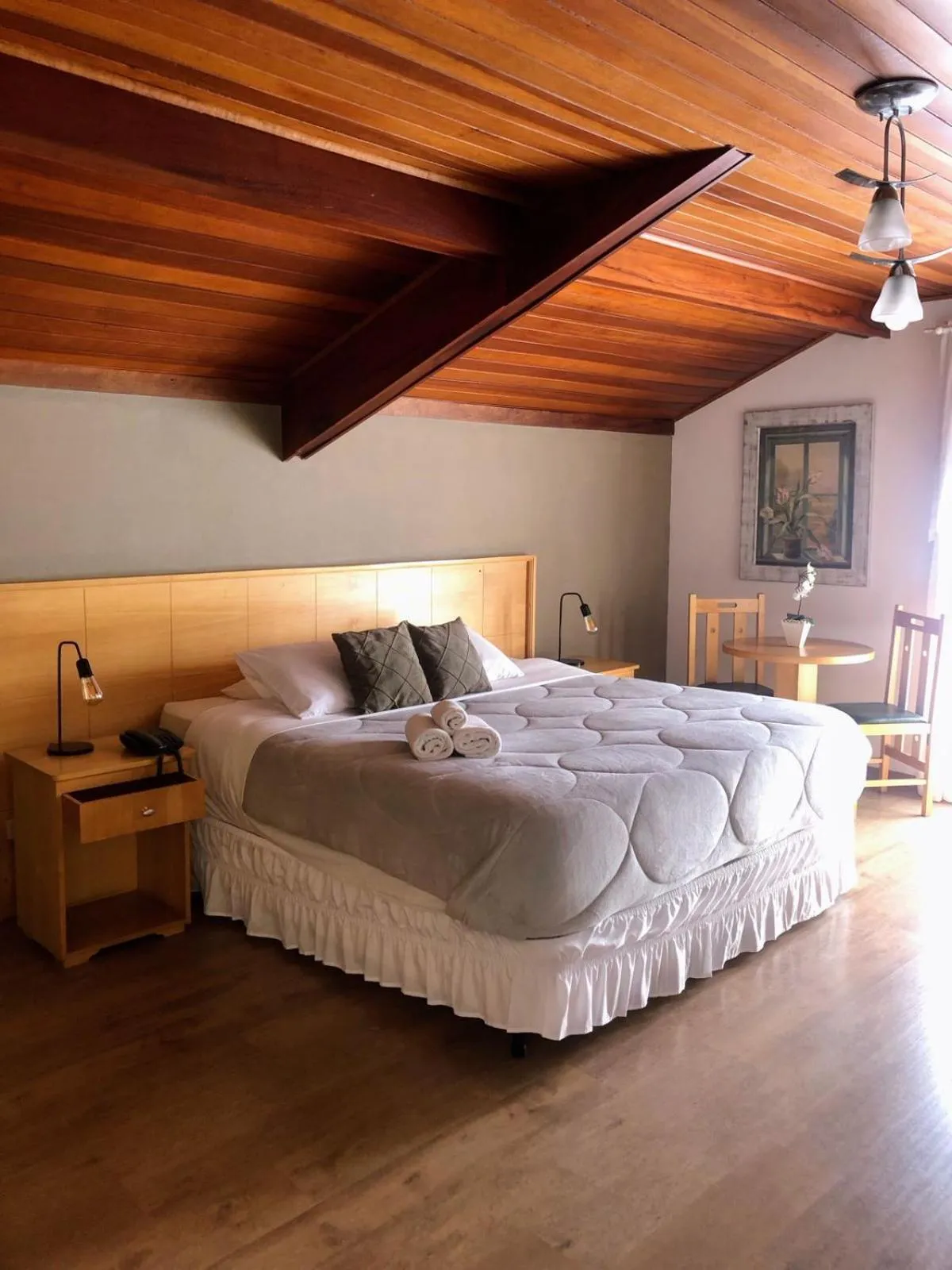 Bed in Pousada Condado Brasileiro