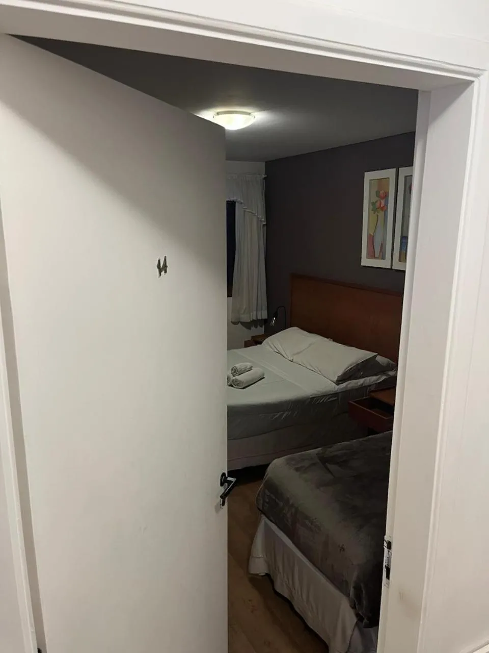 Bed in Pousada Condado Brasileiro