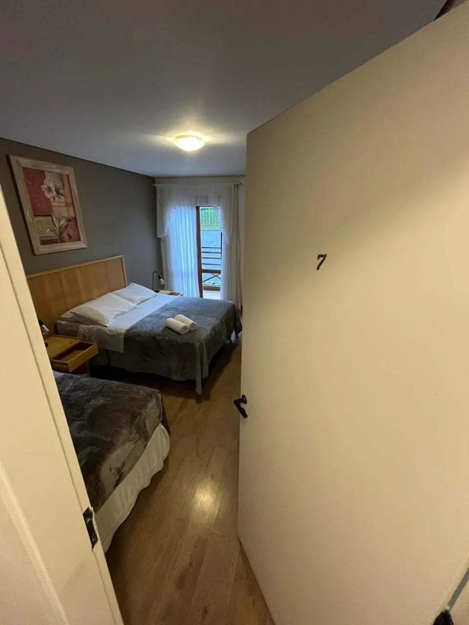 Bed in Pousada Condado Brasileiro