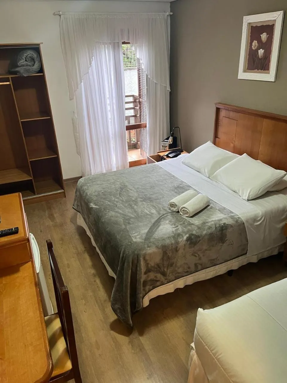 Bed in Pousada Condado Brasileiro