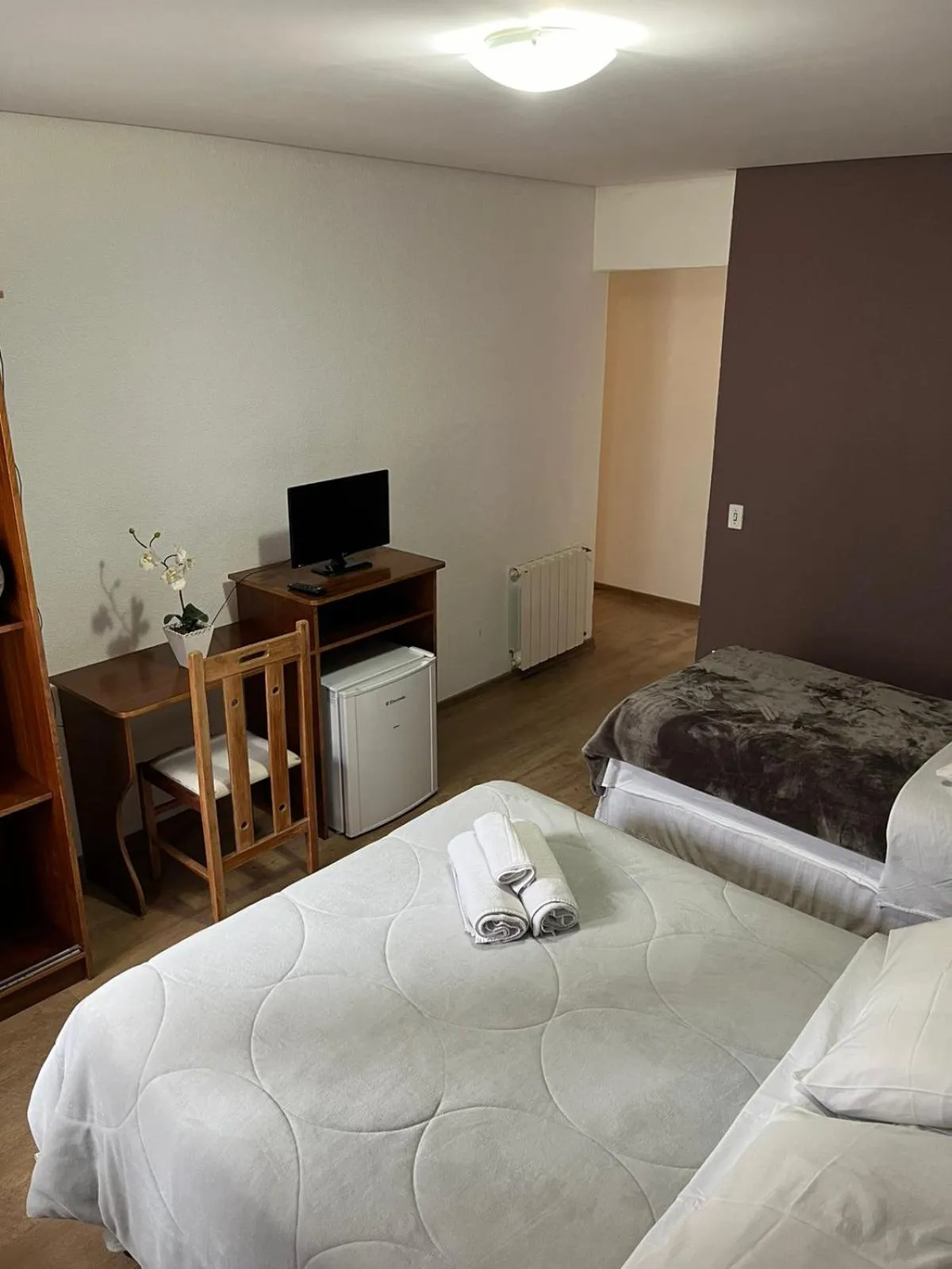 Bed in Pousada Condado Brasileiro