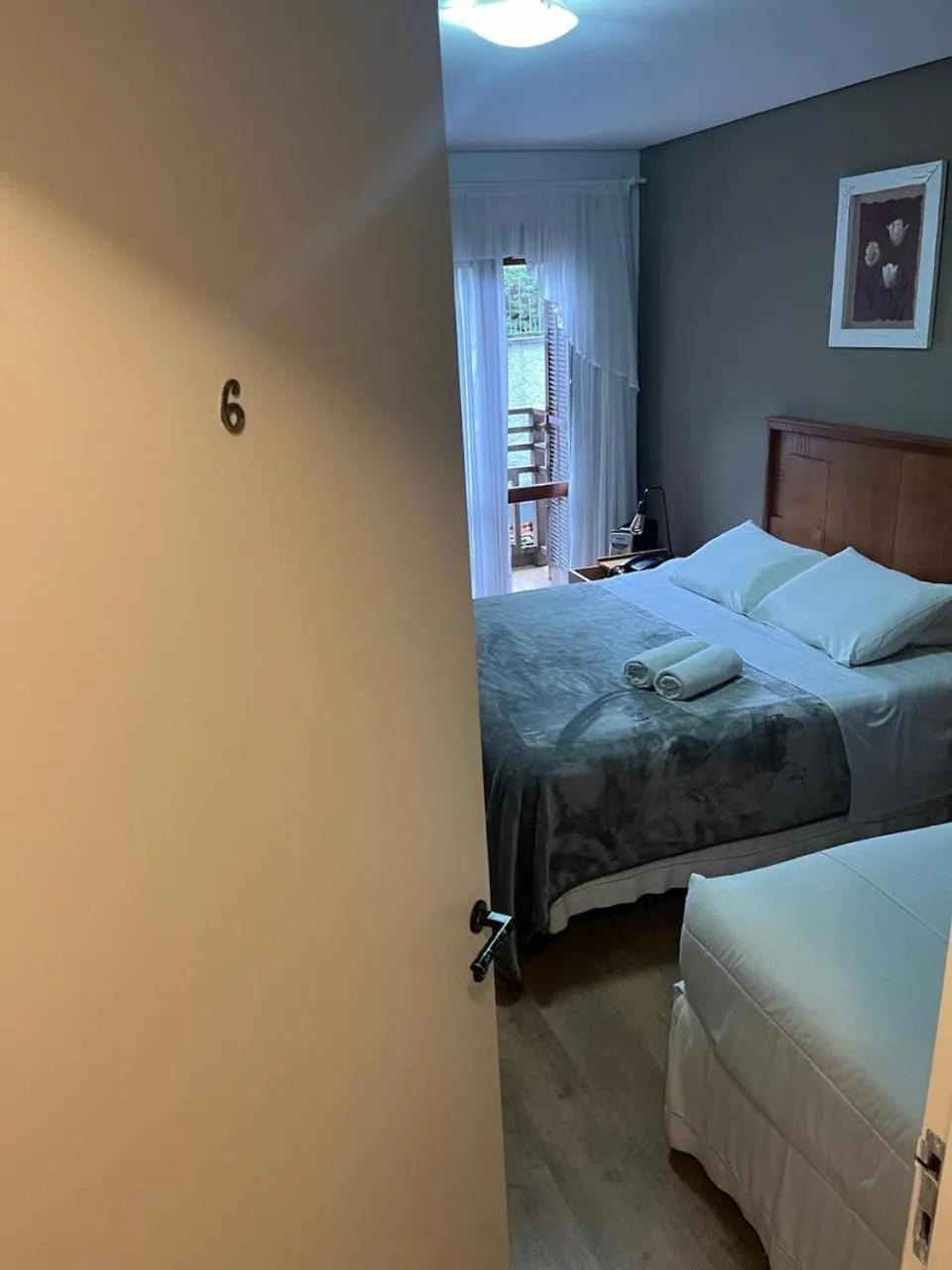 Bed in Pousada Condado Brasileiro
