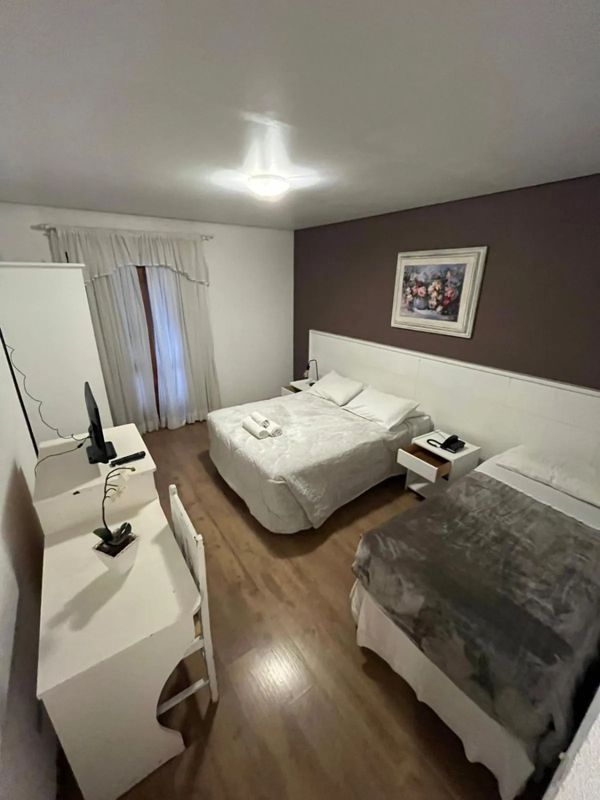 Bed in Pousada Condado Brasileiro