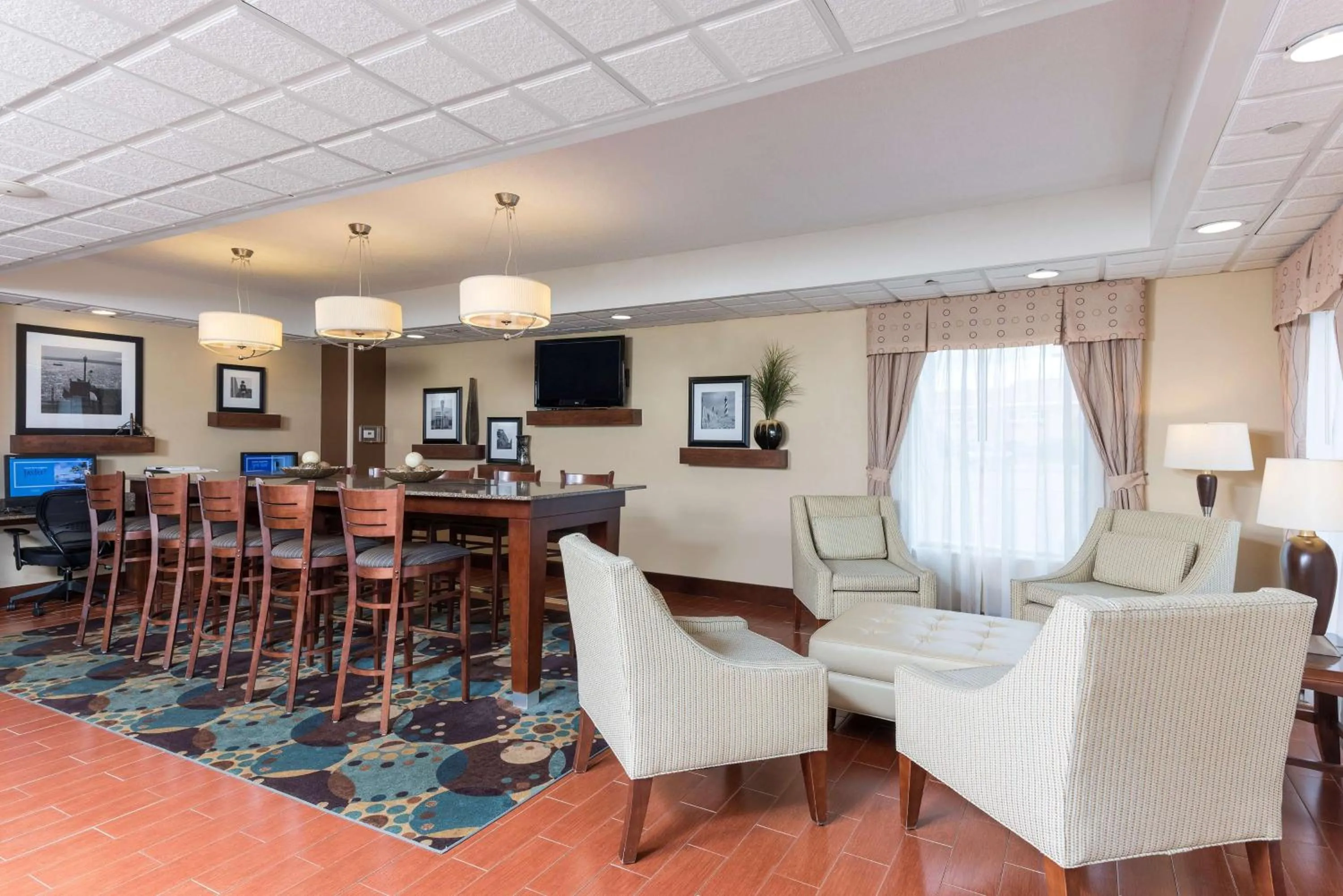 Lobby or reception in Hampton Inn Port Huron
