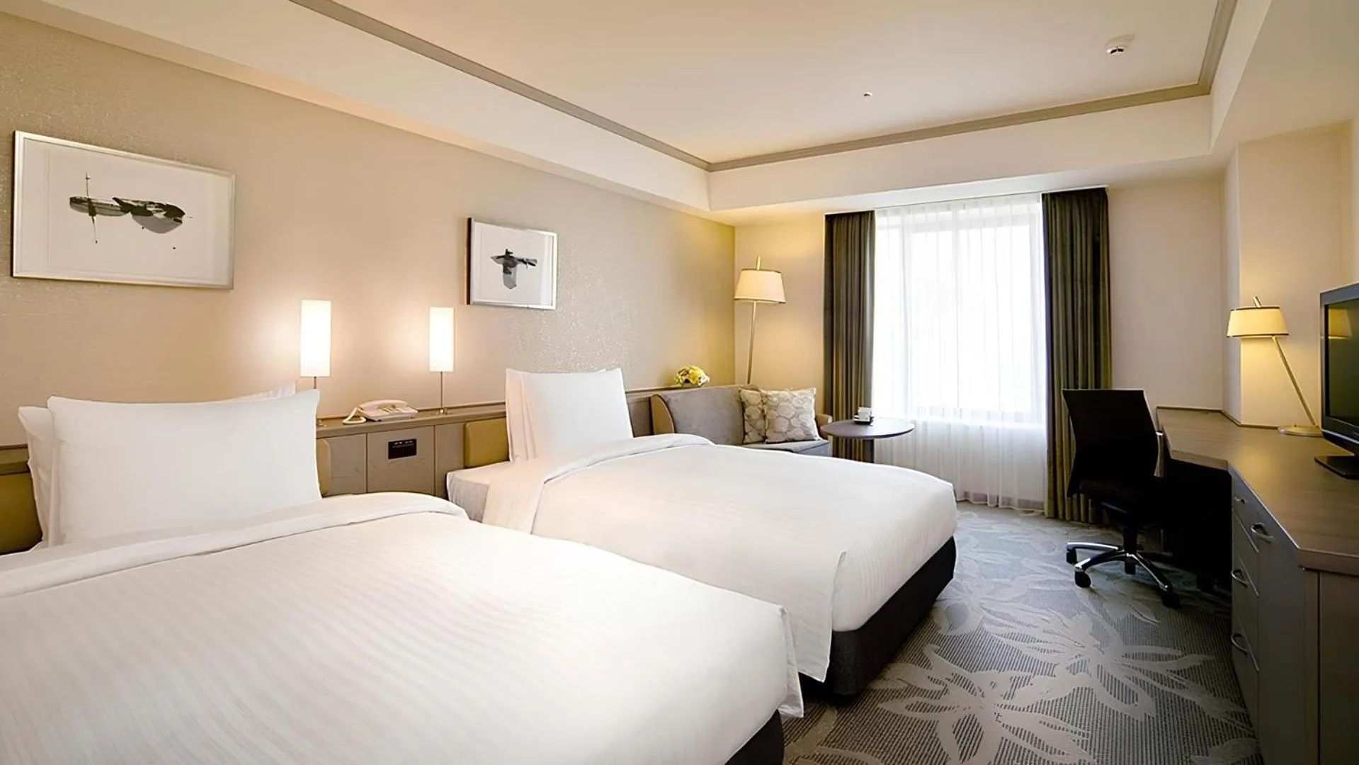 Photo of the whole room, Bed in Hotel Nikko Fukuoka