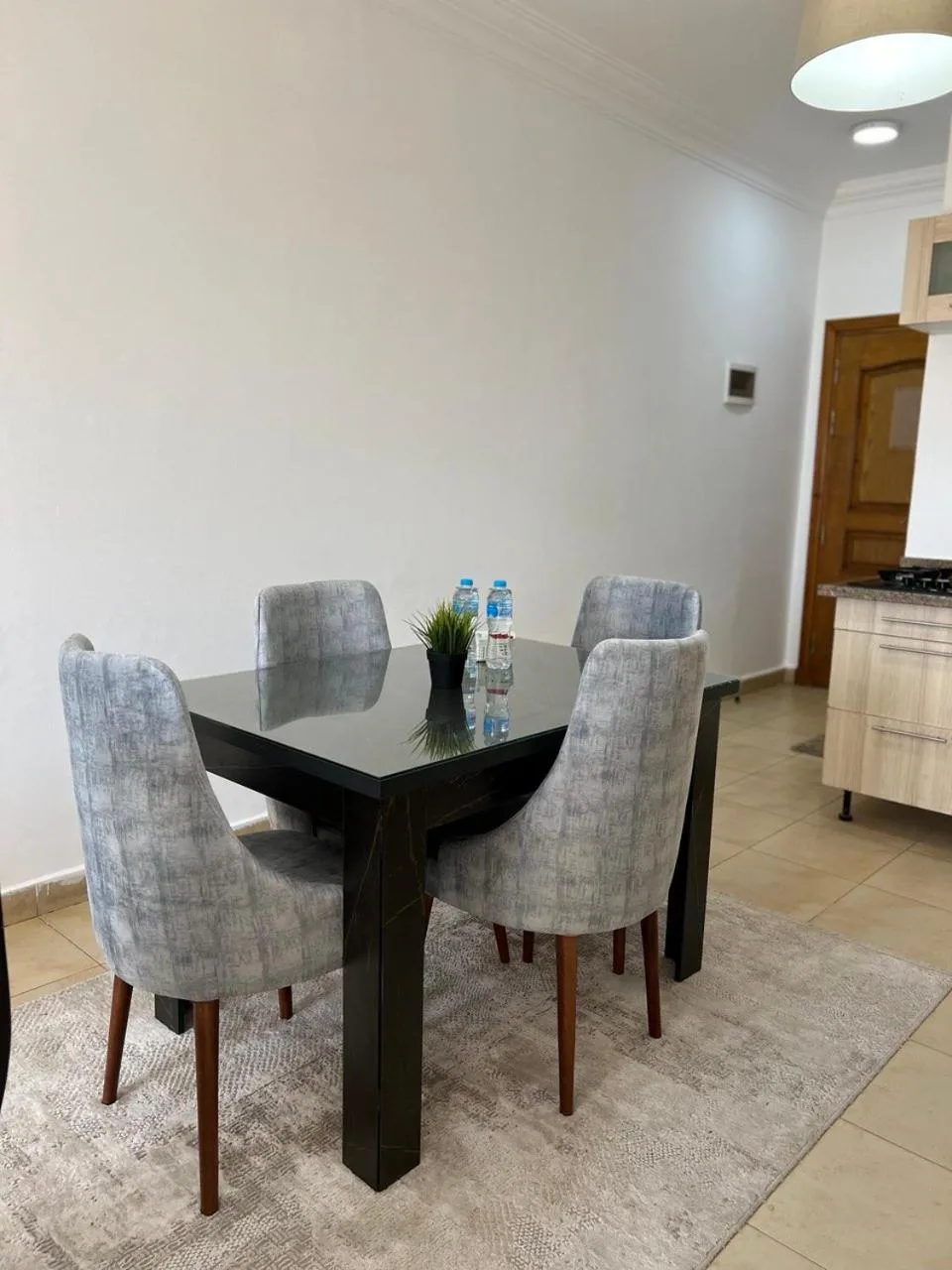 Dining area in Lilly Apartments