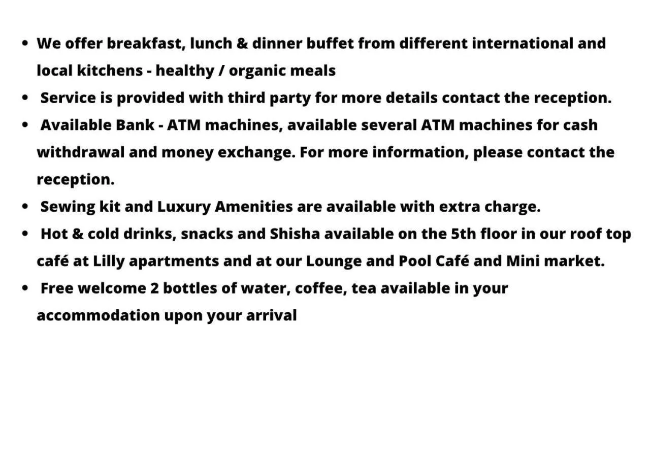 Text overlay in Lilly Apartments