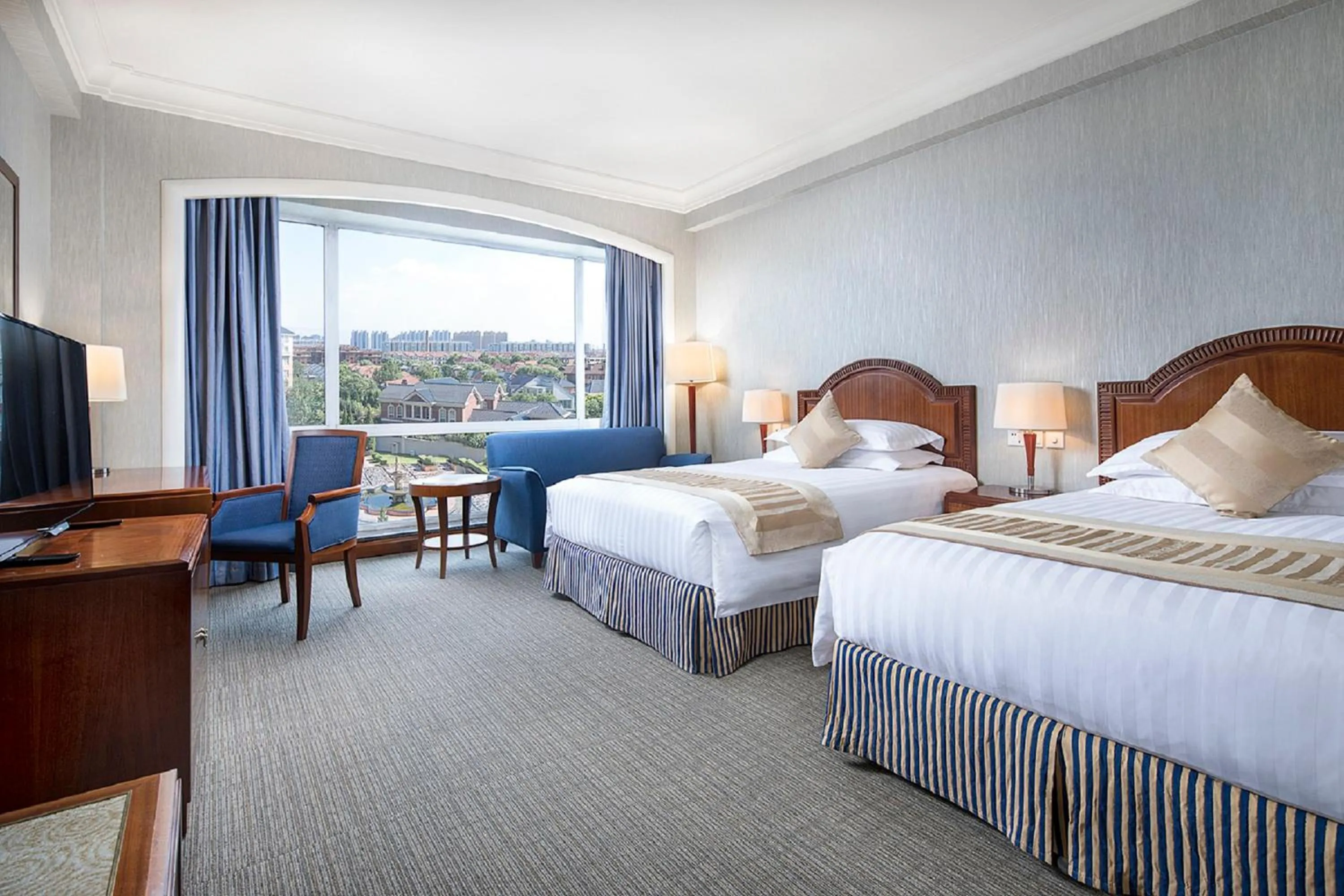 Bed in Wyndham Beijing North