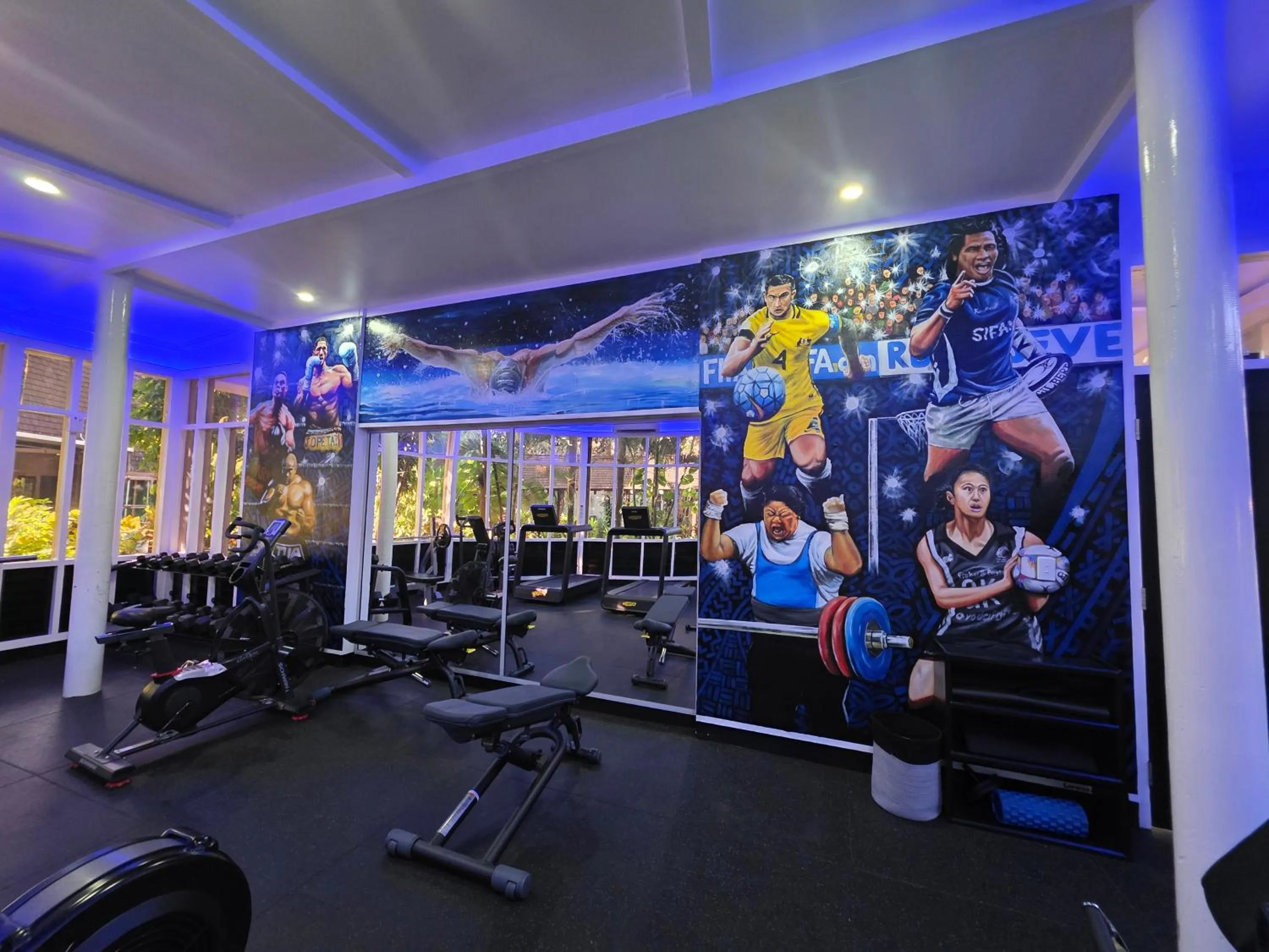 Fitness centre/facilities in Tanoa Tusitala Hotel