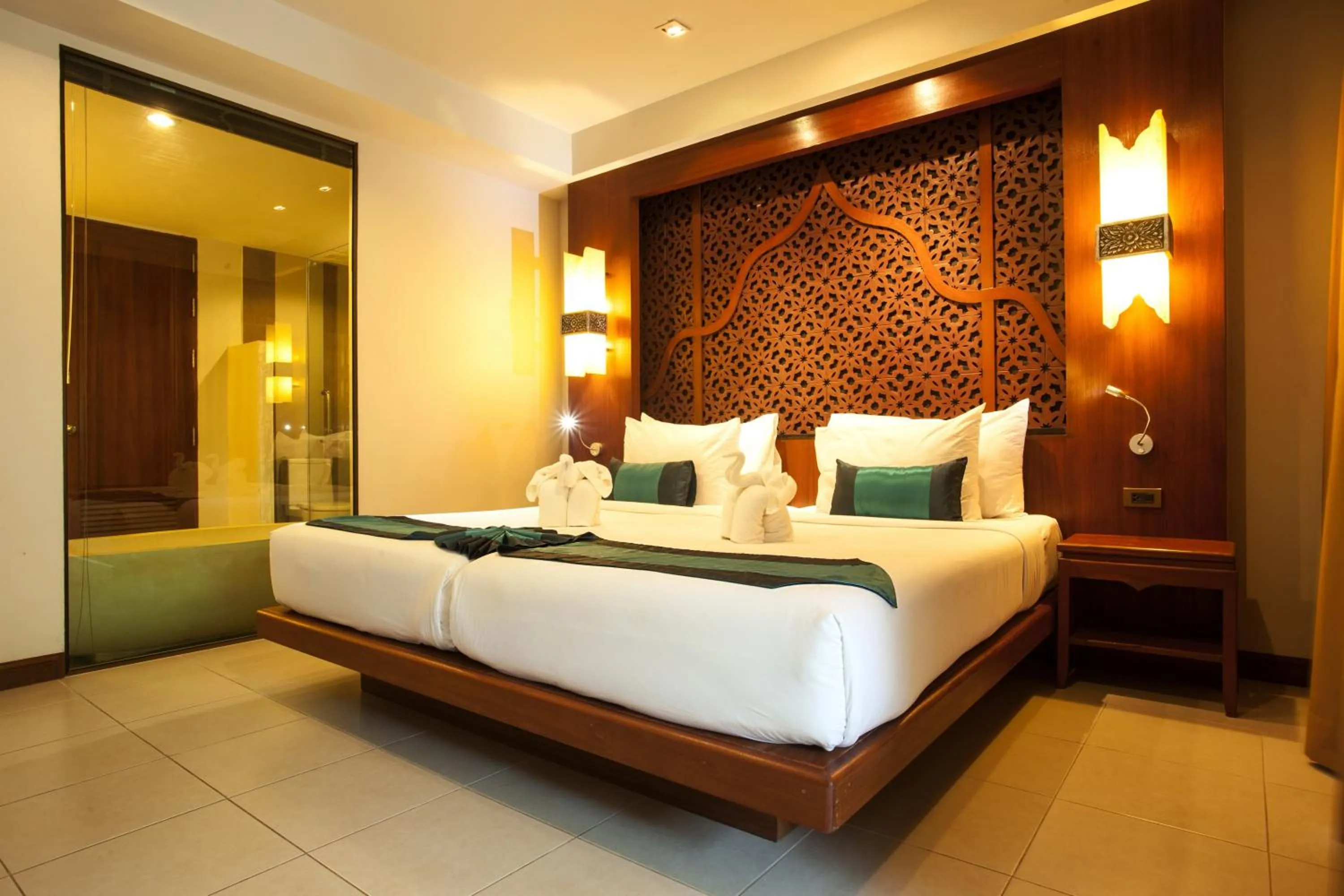 Bed in Rawai Palm Beach Resort - SHA Extra Plus