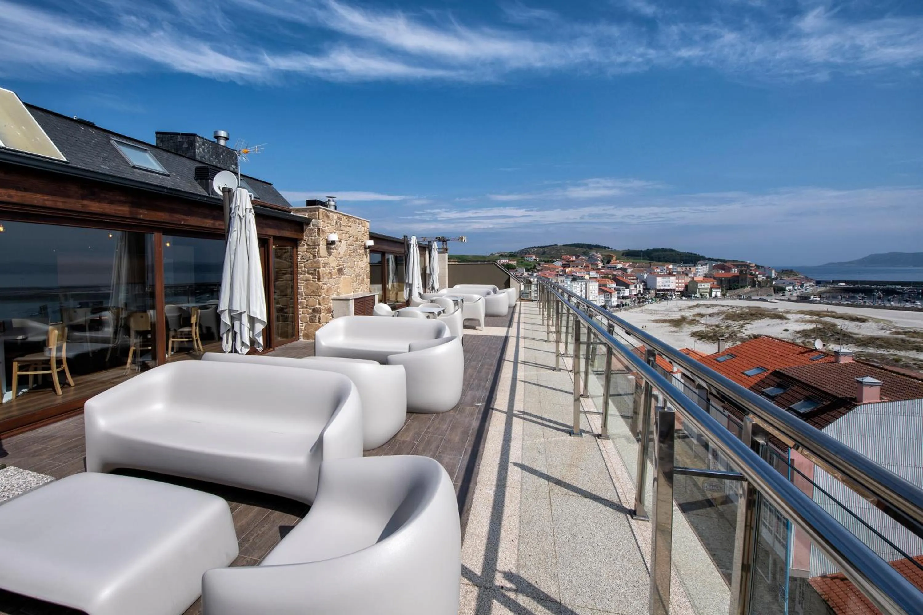 Balcony/Terrace in Apartamentos VIDA Mar de Laxe