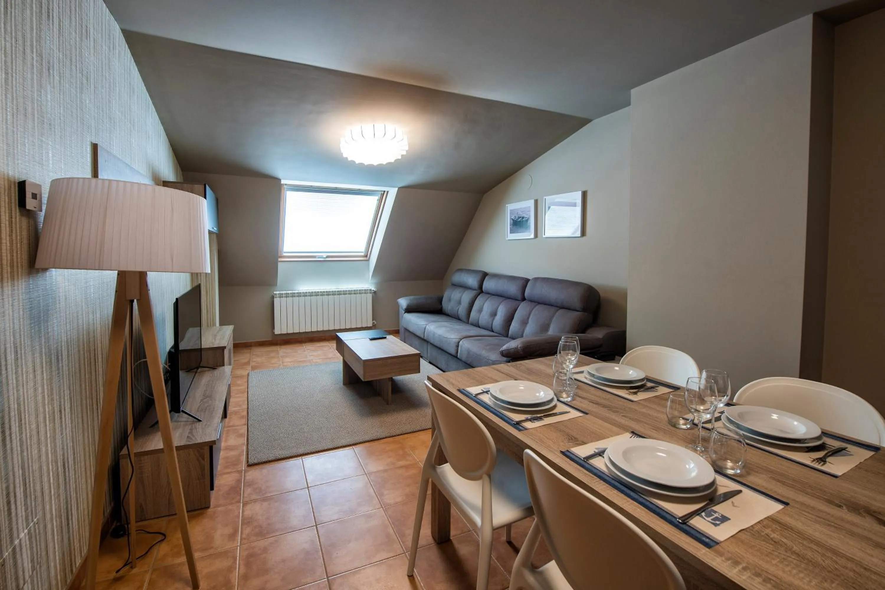 Kitchen or kitchenette in Apartamentos VIDA Mar de Laxe