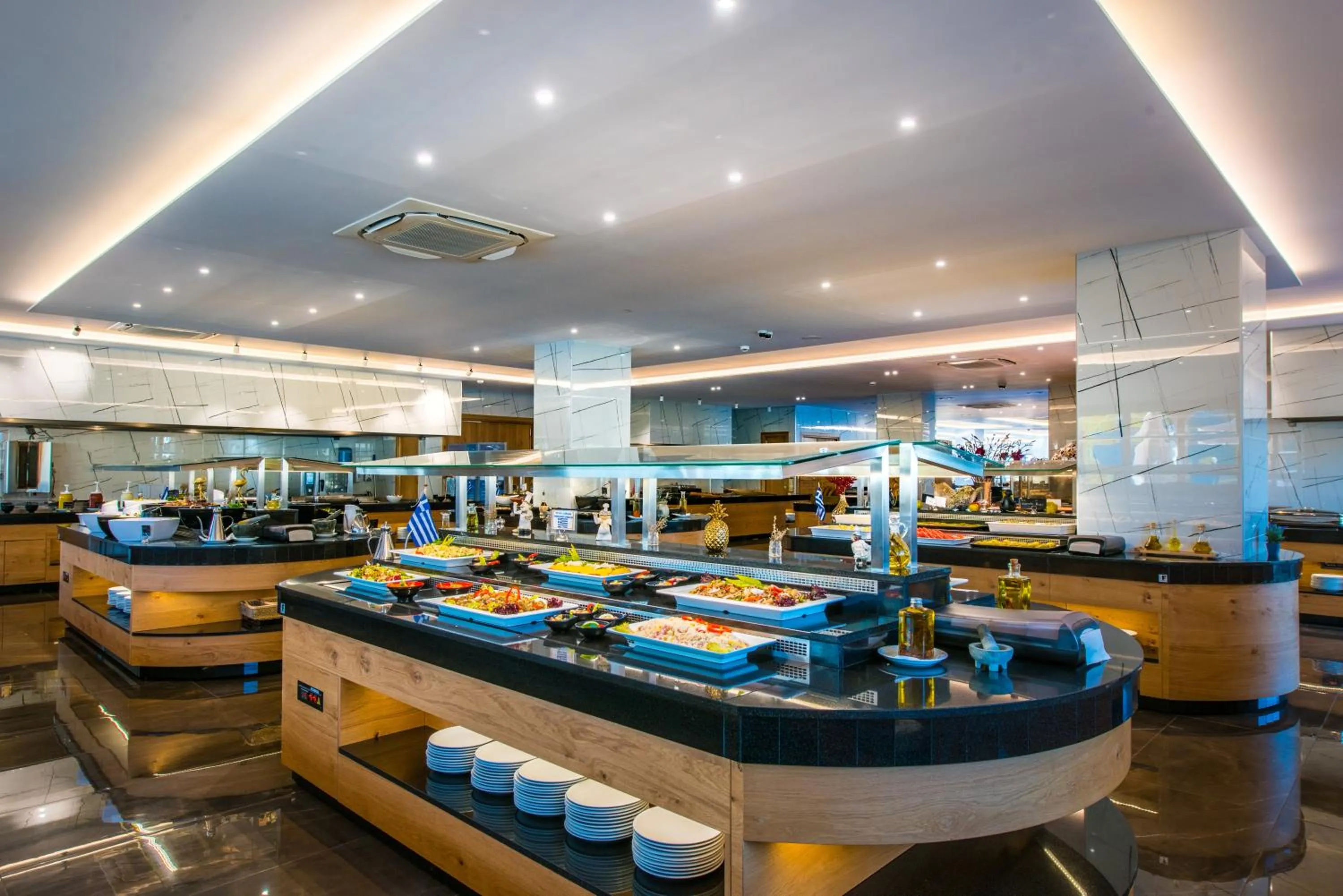 Dining area in Gouves Waterpark Holiday Resort