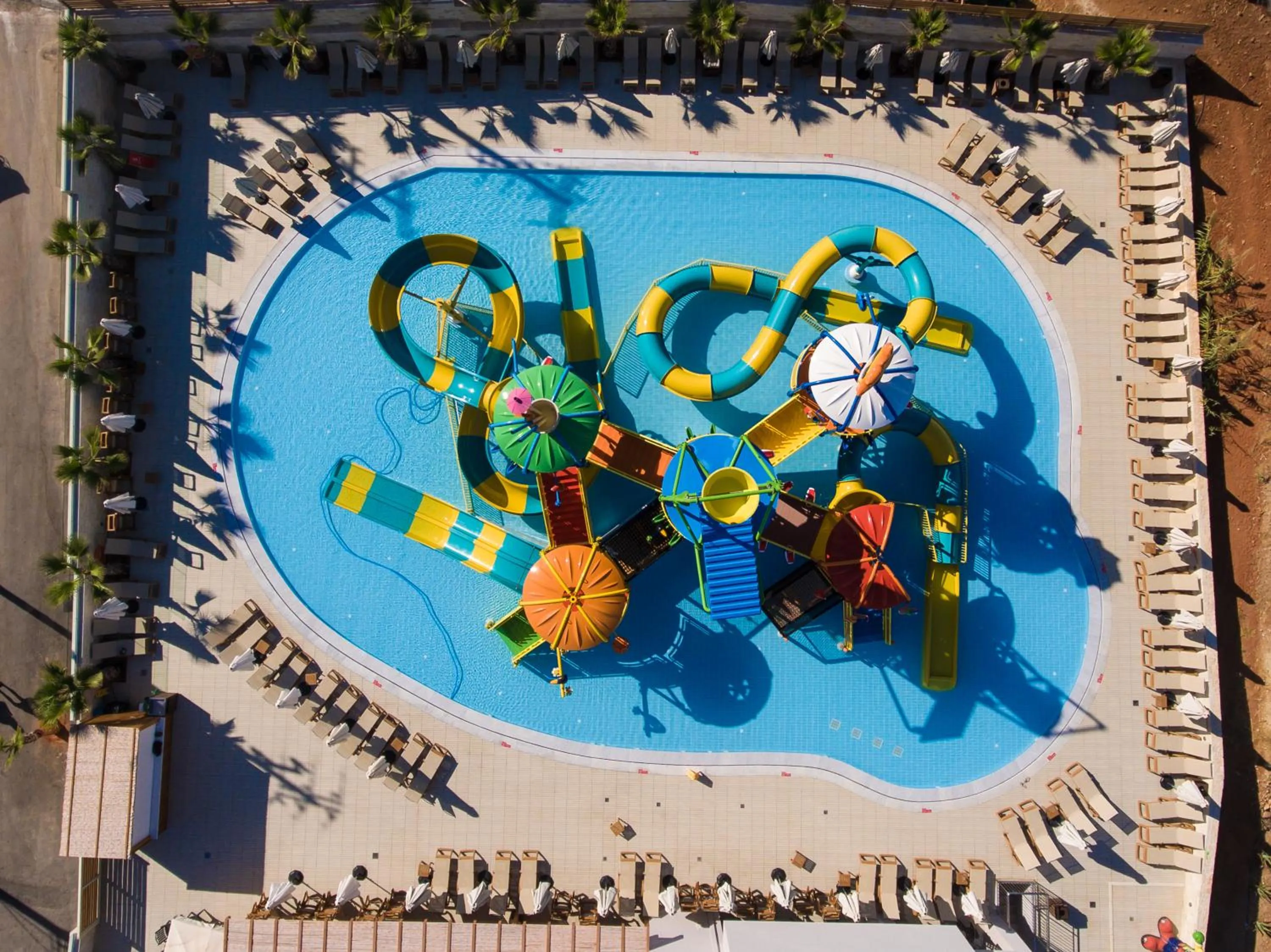 Bird's eye view in Gouves Waterpark Holiday Resort
