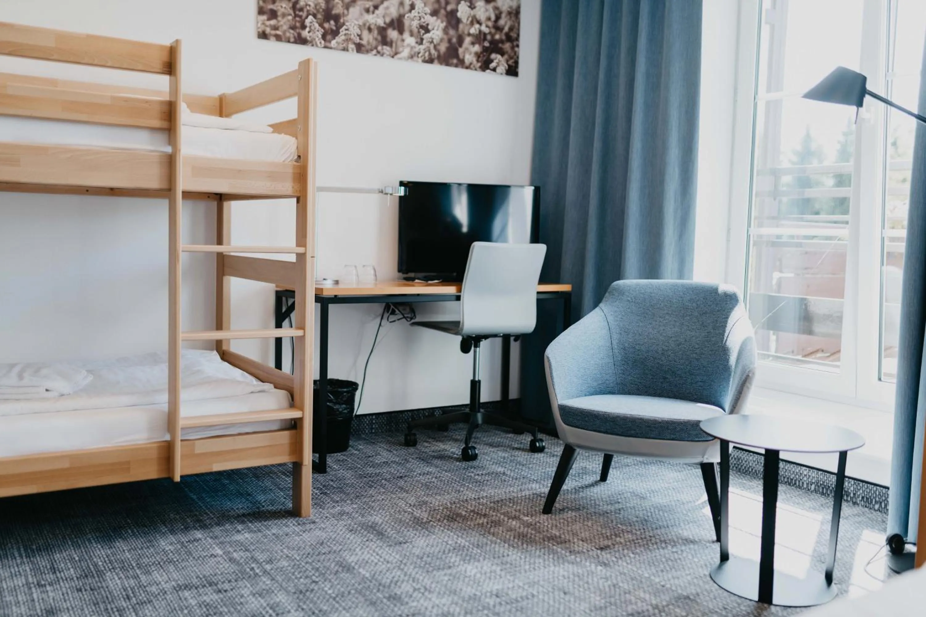 Seating area, Bed in OREA Hotel Špičák Šumava