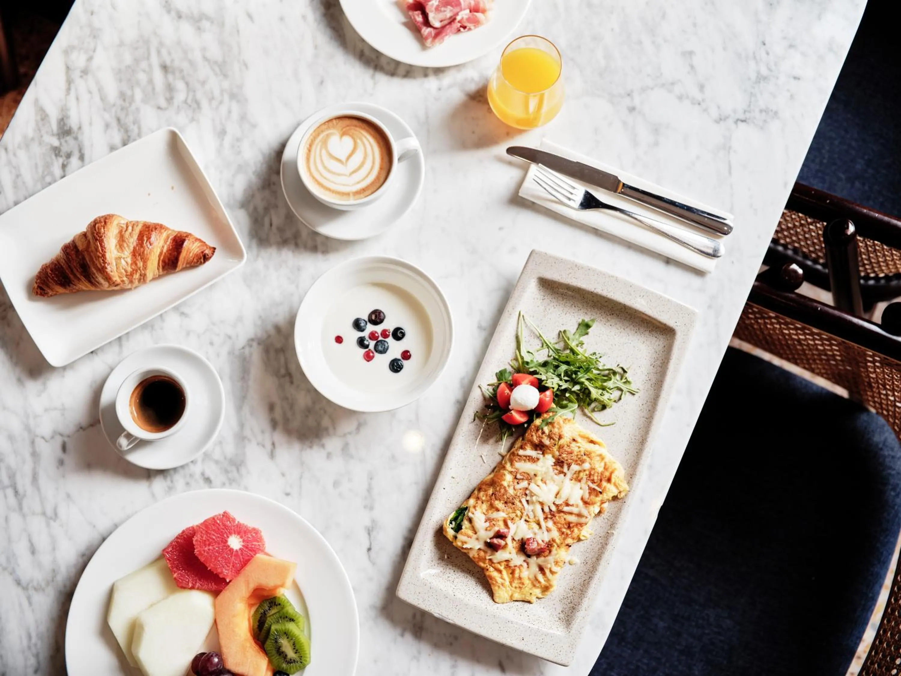 Food and drinks in Hotel Continental