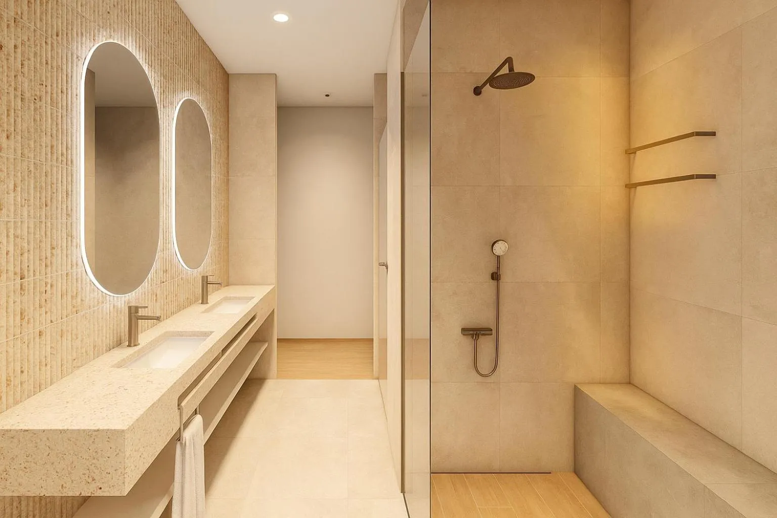 Shower in Hotel Degenija