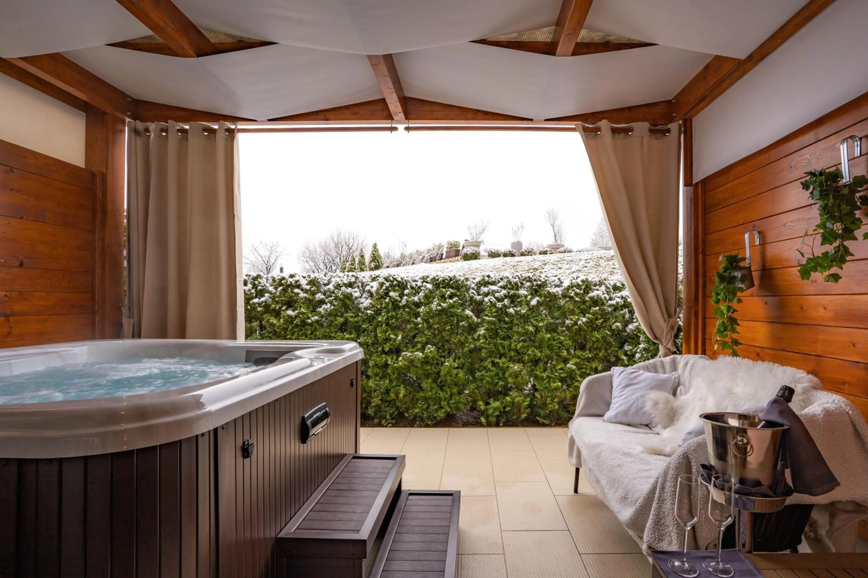 Patio in Hotel Degenija