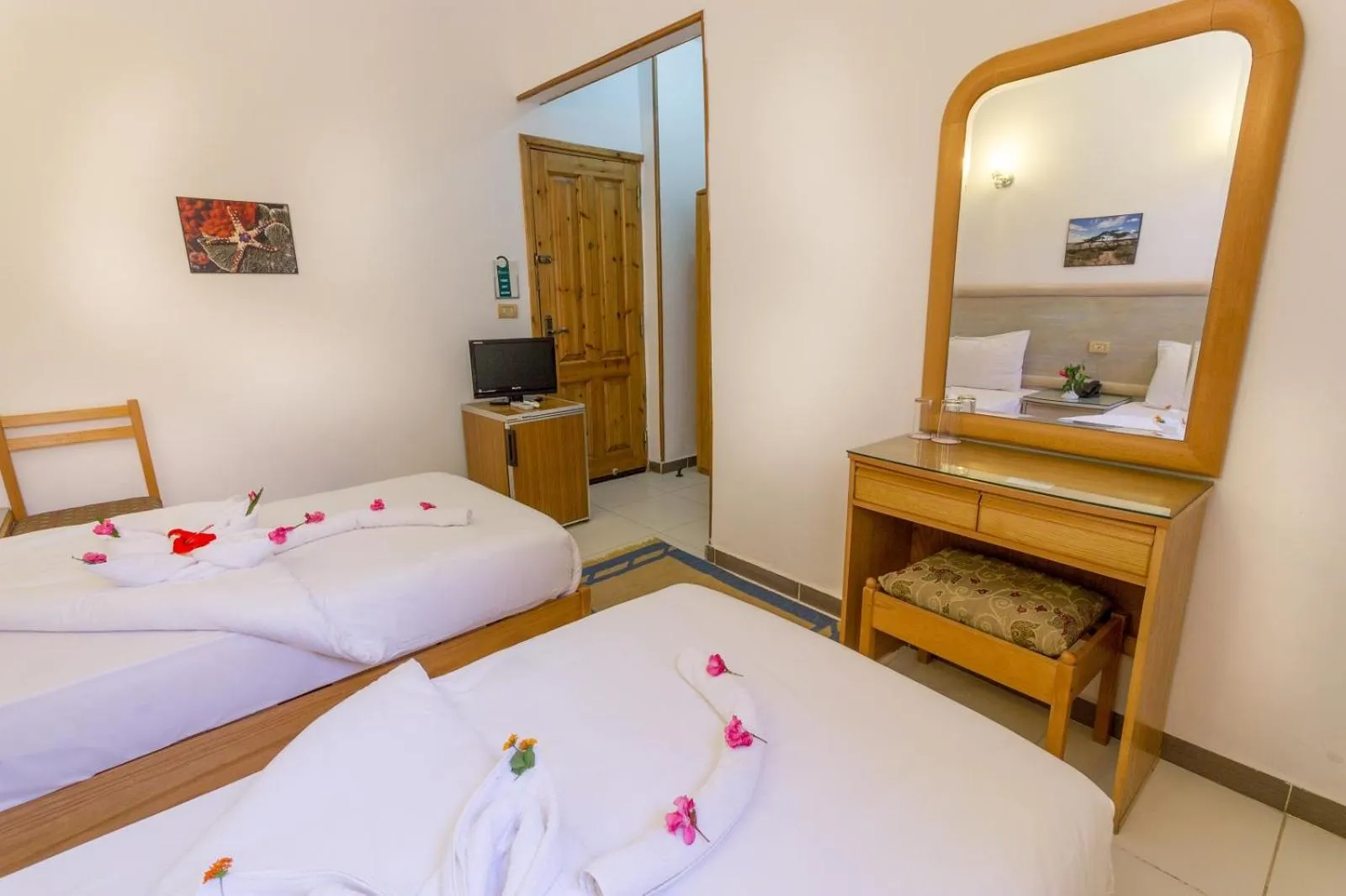 Bed in Acacia Dahab Hotel