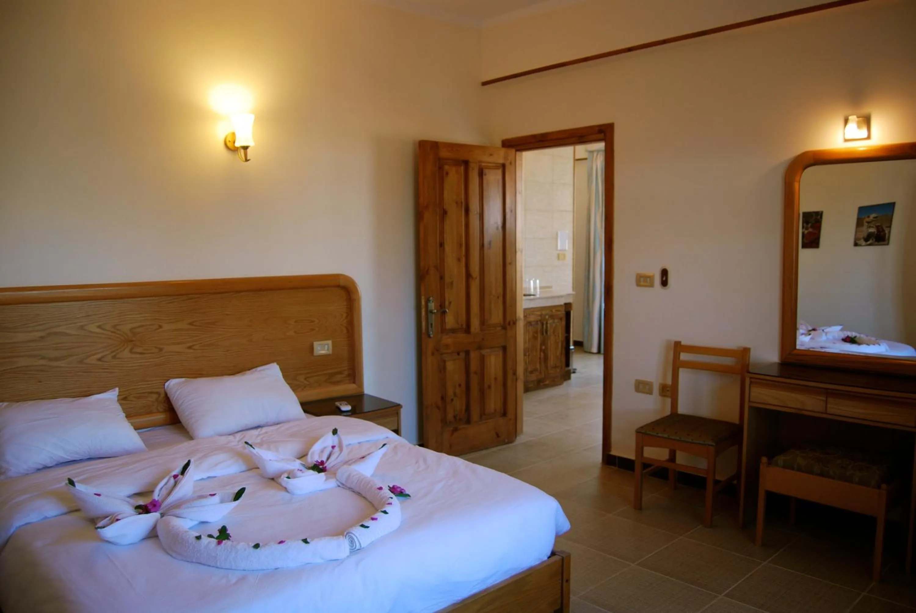 Bed in Acacia Dahab Hotel