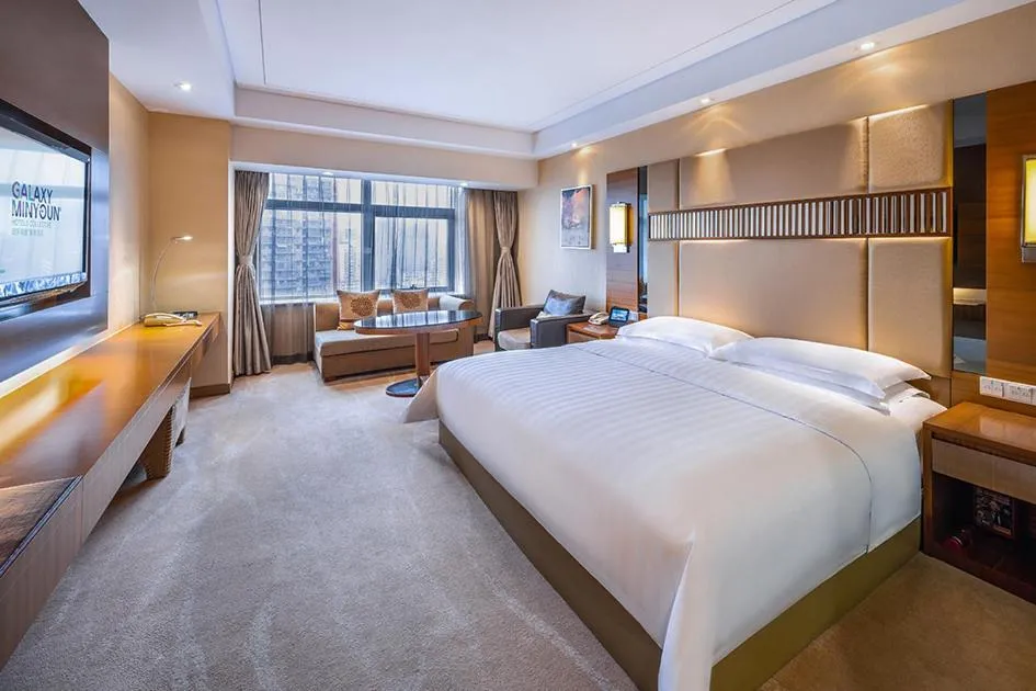 Bed in Galaxy minyoun Chengdu Hotel