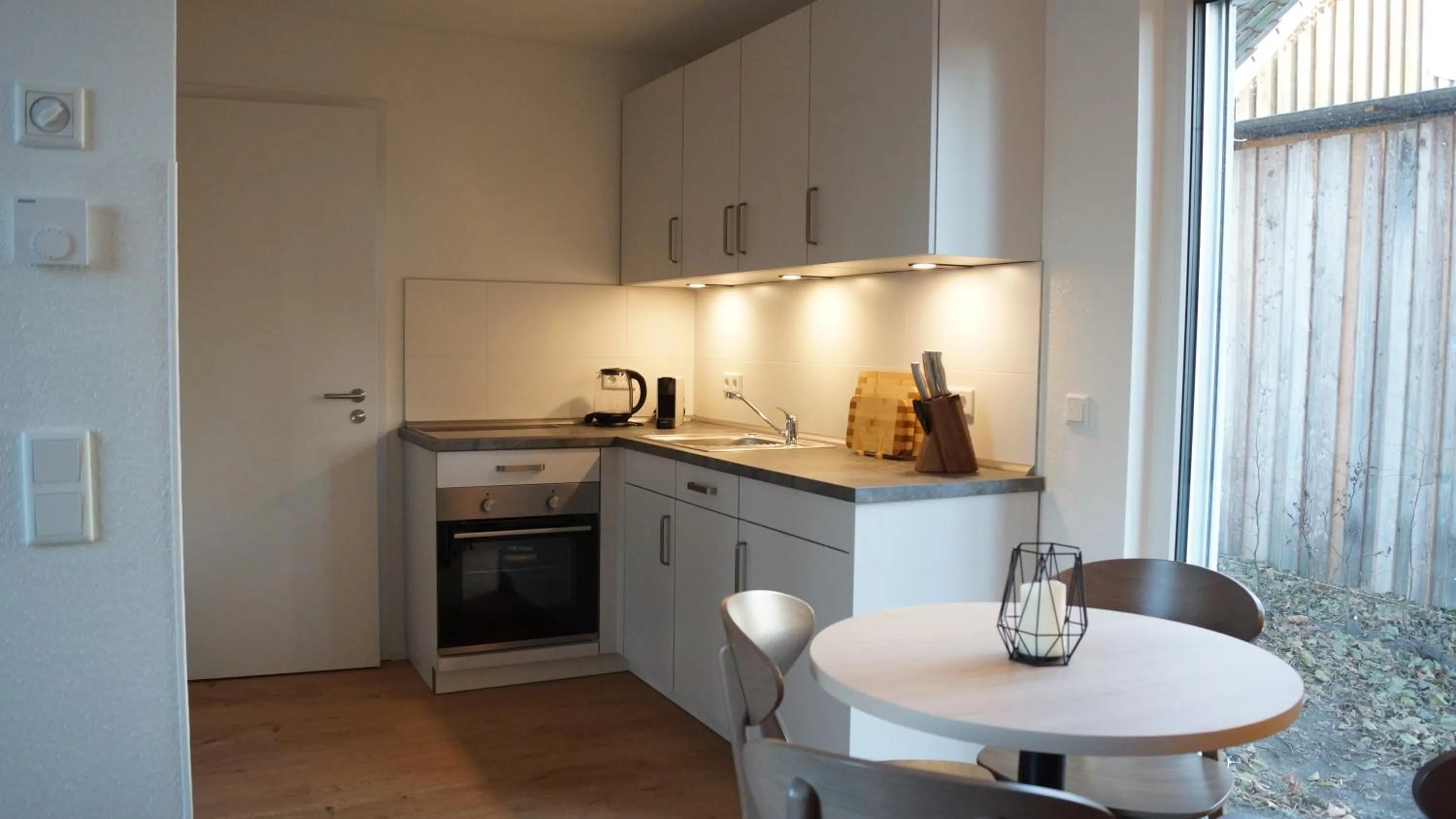 Kitchen or kitchenette in Haus Biederstaedt & LivJana