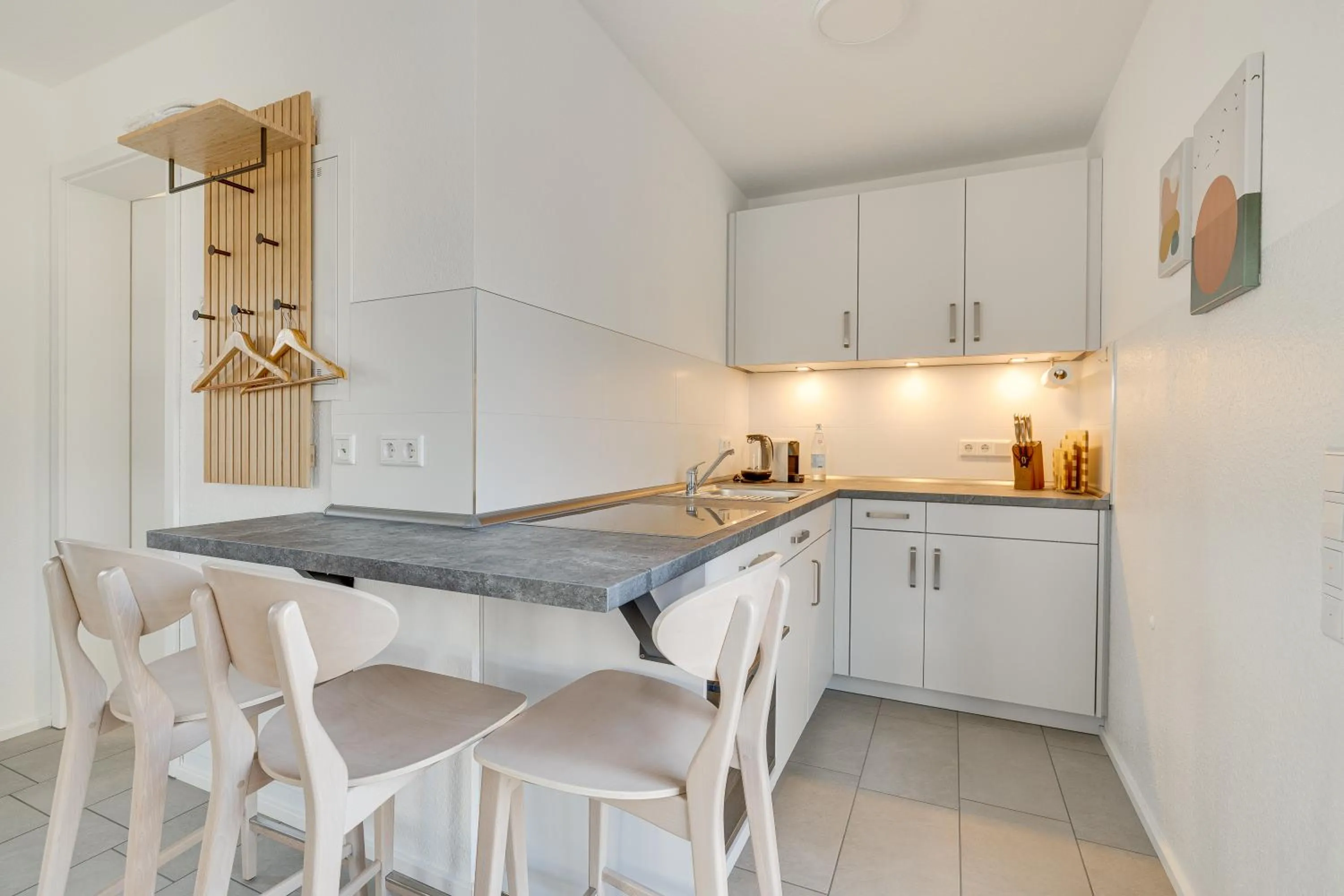 Kitchen or kitchenette in Haus Biederstaedt & LivJana