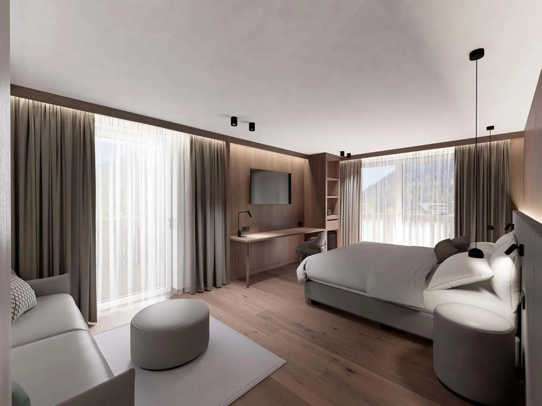 Photo of the whole room, Bed in Rainell Dolomites Retreat