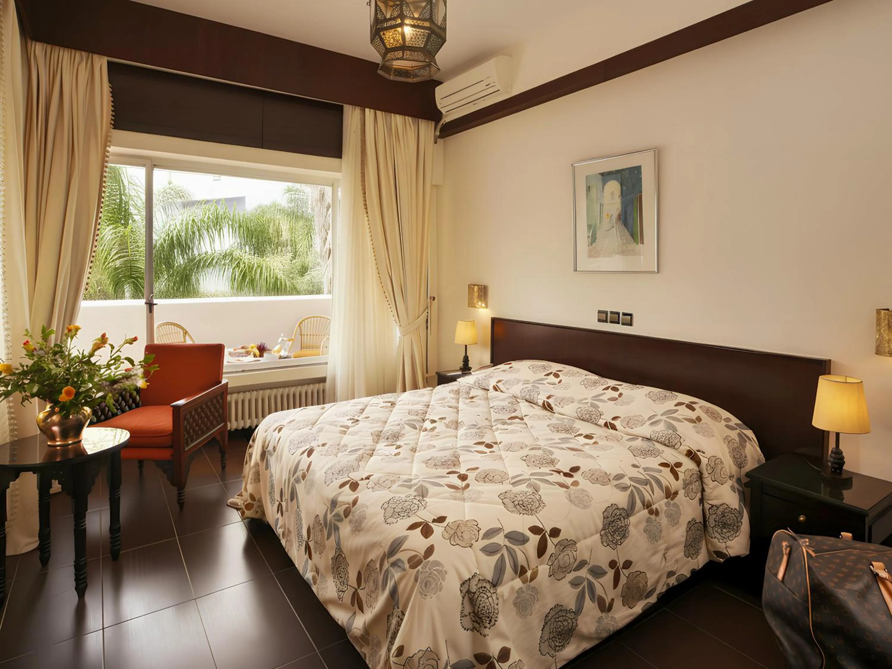 Bed in Hotel Chellah