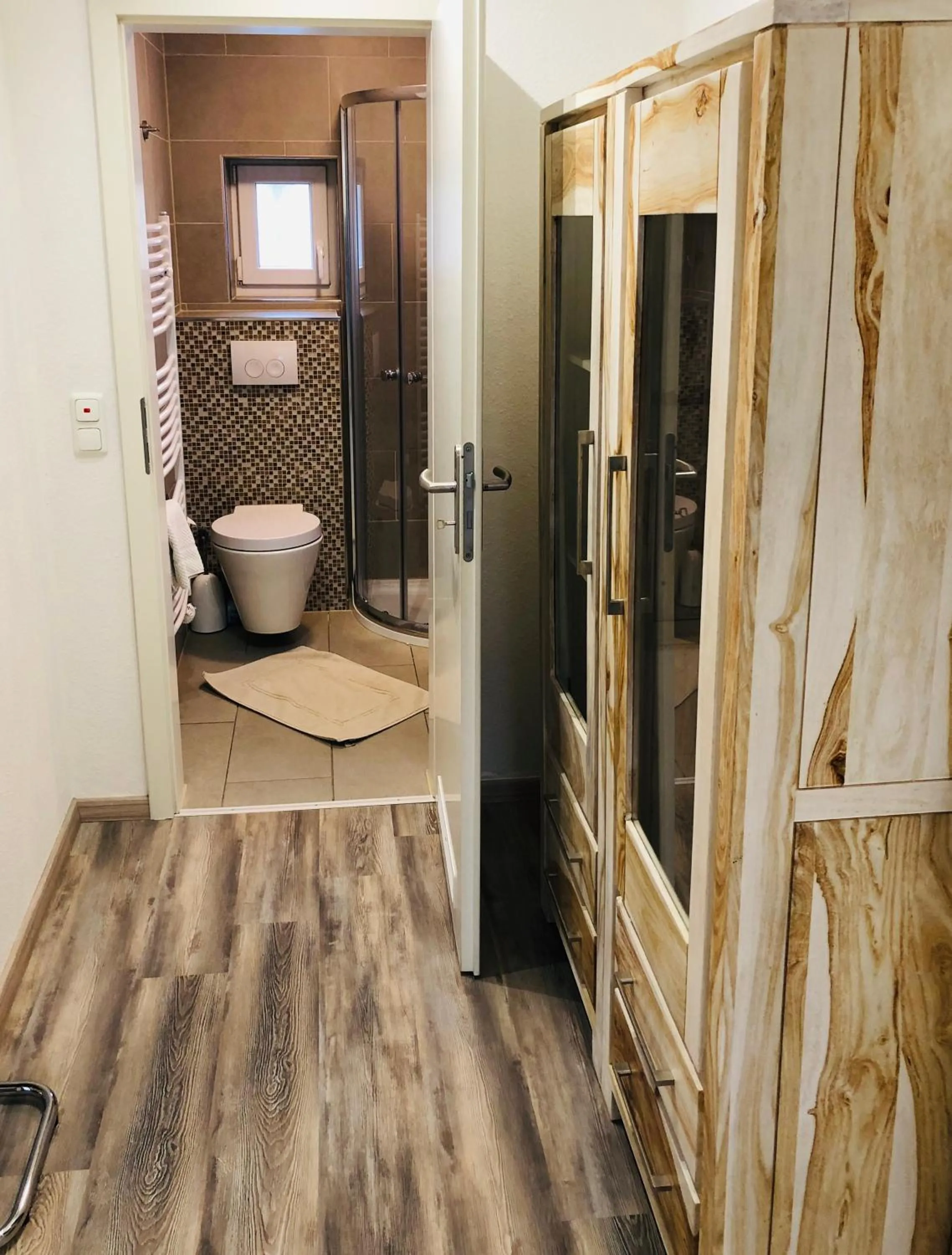 Shower in Wilsmann Apartmentvermietung