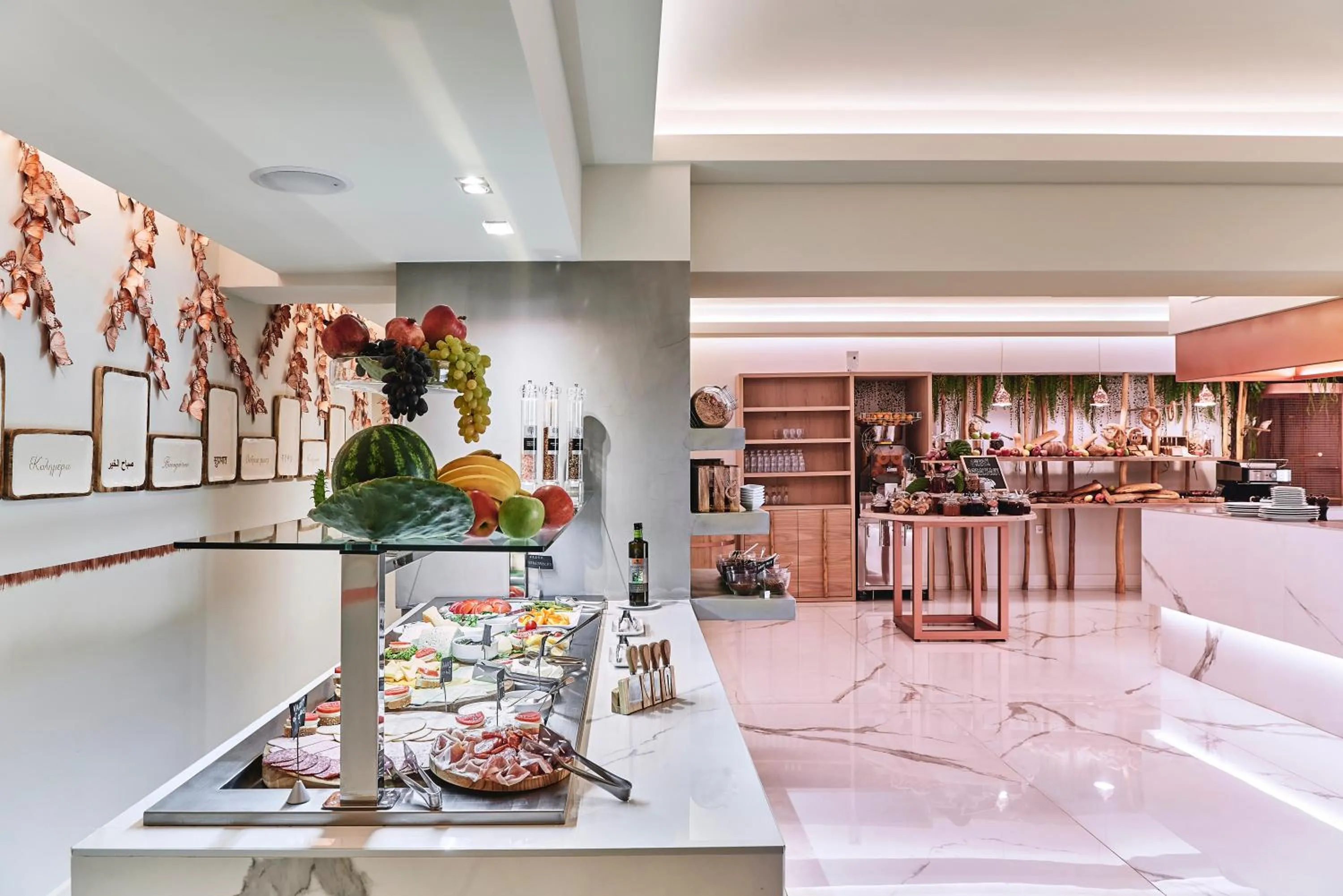 American breakfast in Palladium Hotel