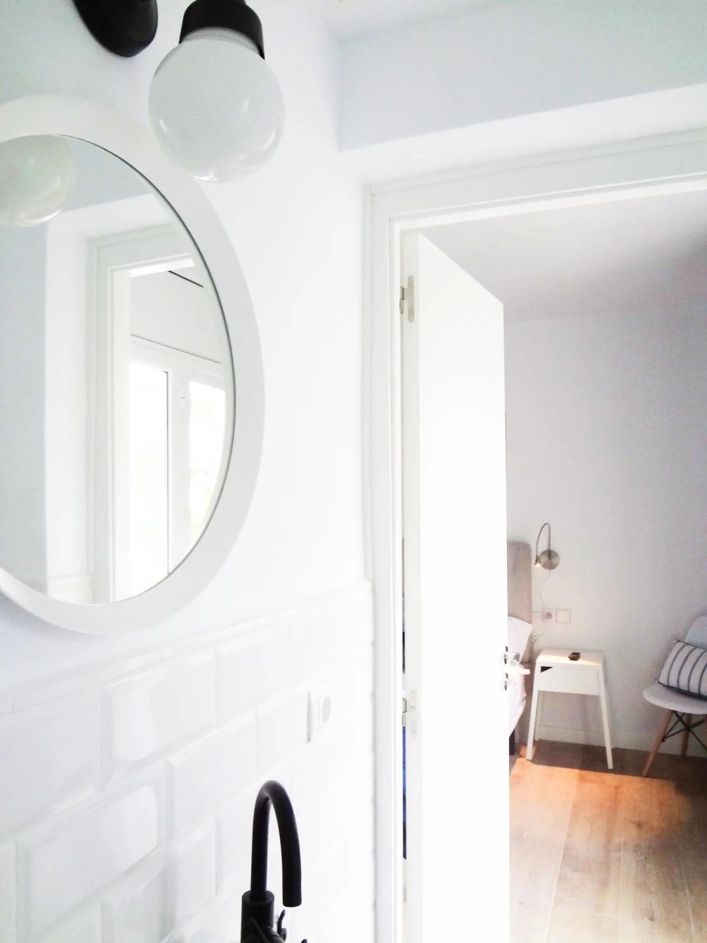 Decorative detail, Bed in Hostal Porto Mar