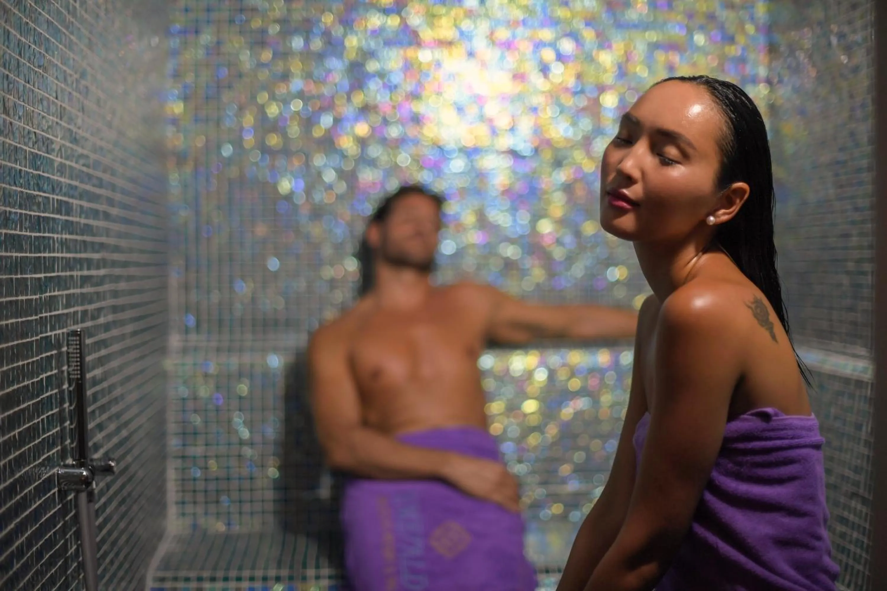 Steam room in Emerald Maldives Resort & Spa-Deluxe All Inclusive