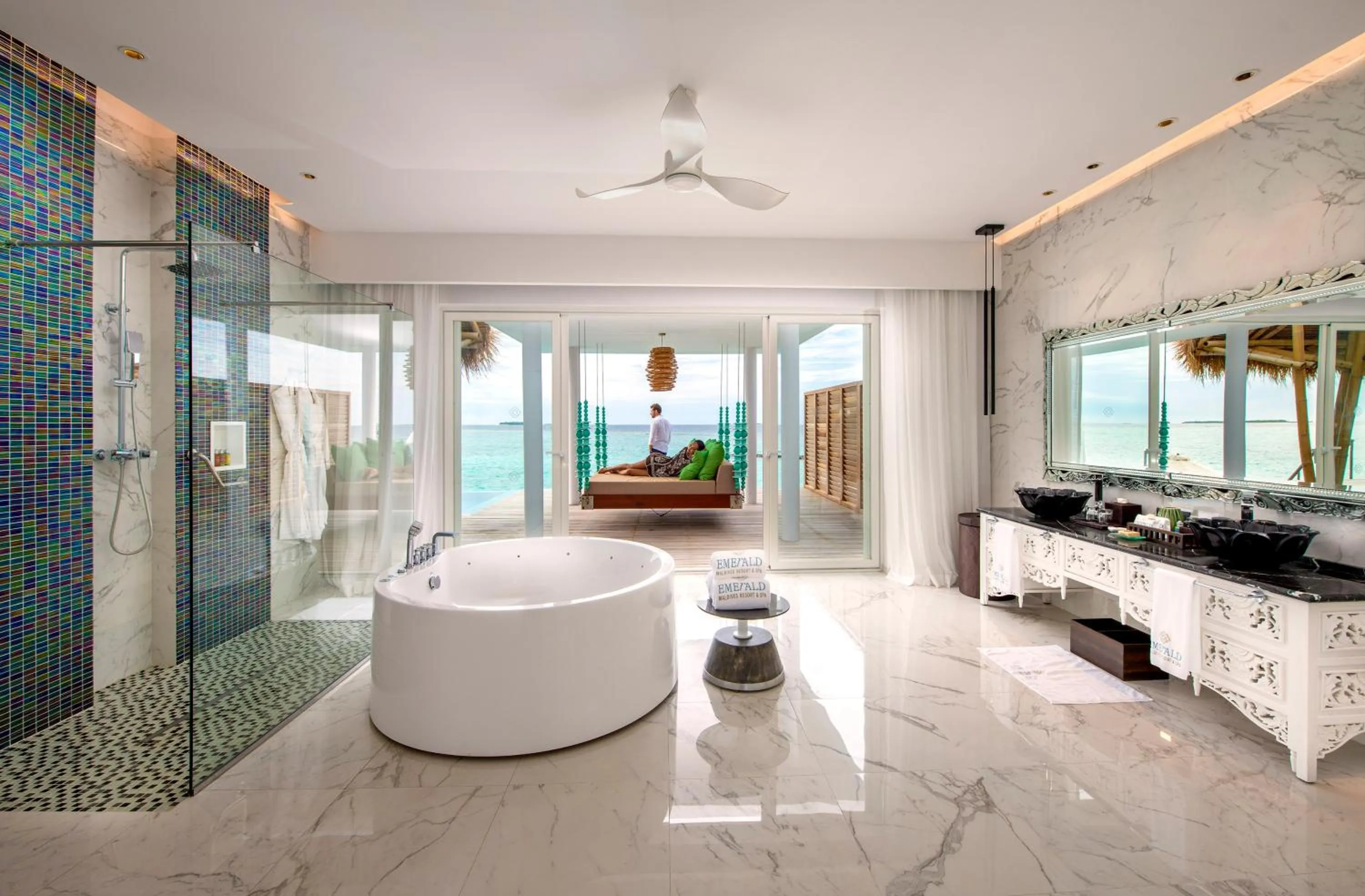 Bathroom in Emerald Maldives Resort & Spa-Deluxe All Inclusive