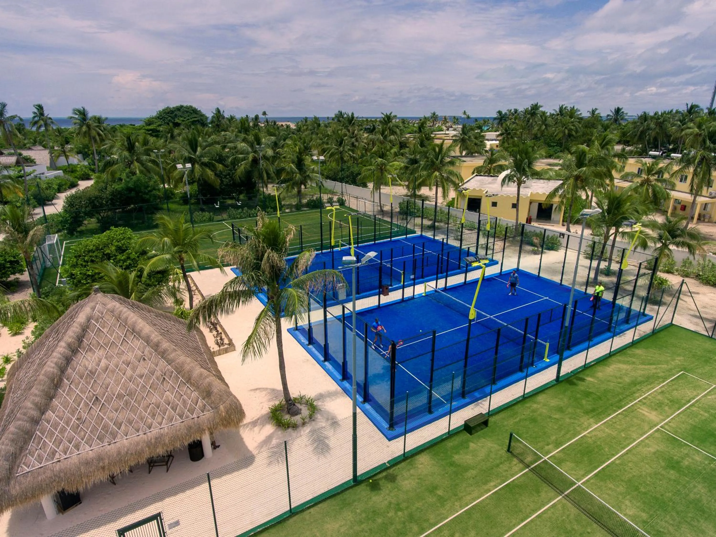 Tennis court in Emerald Maldives Resort & Spa-Deluxe All Inclusive