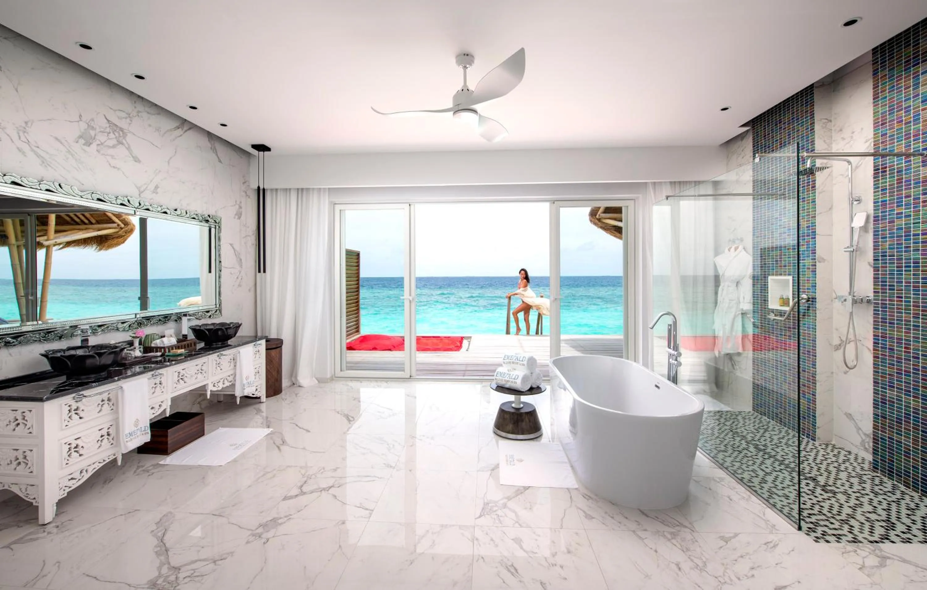 Bathroom in Emerald Maldives Resort & Spa-Deluxe All Inclusive