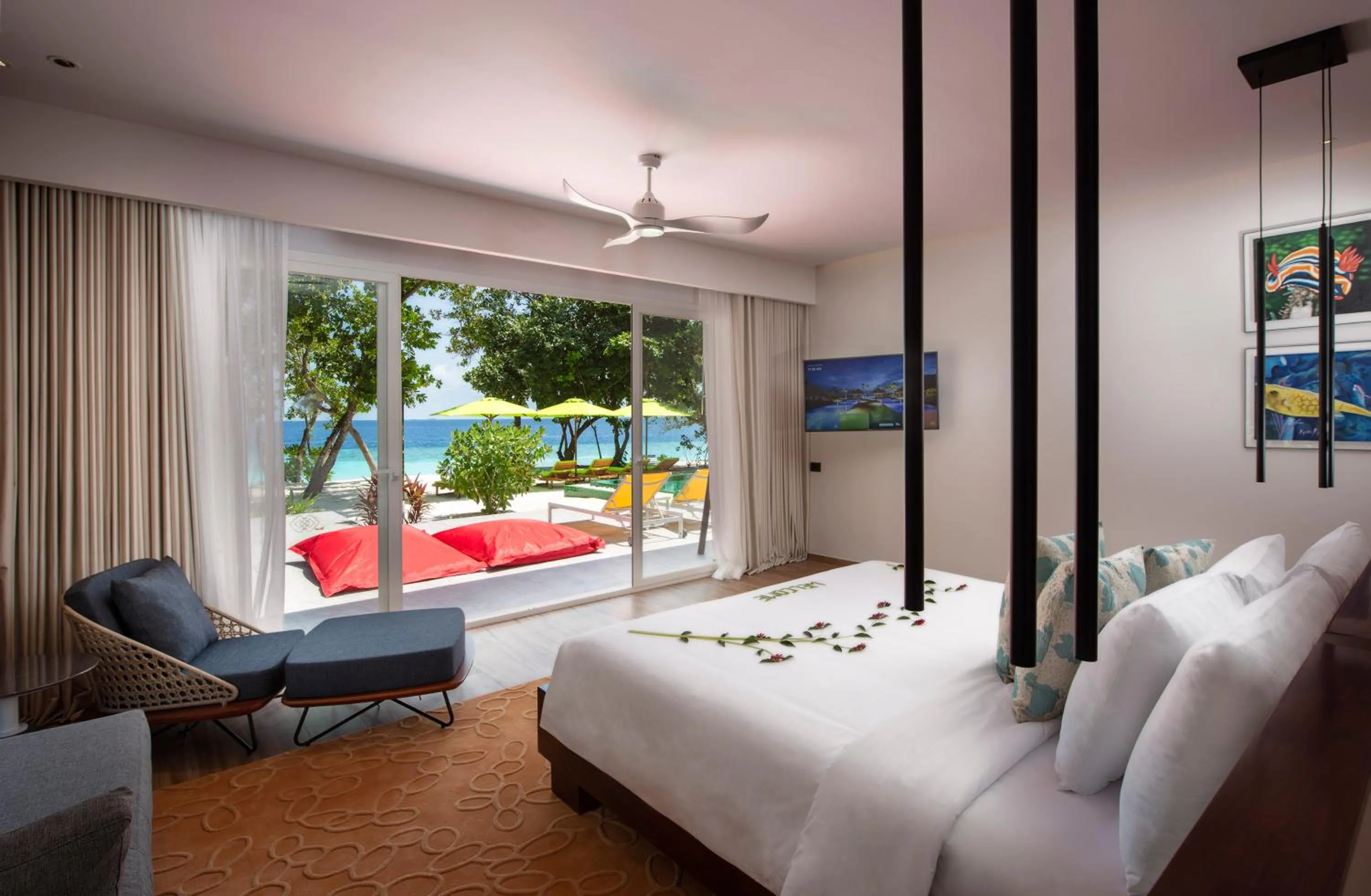 Photo of the whole room, Bed in Emerald Maldives Resort & Spa-Deluxe All Inclusive