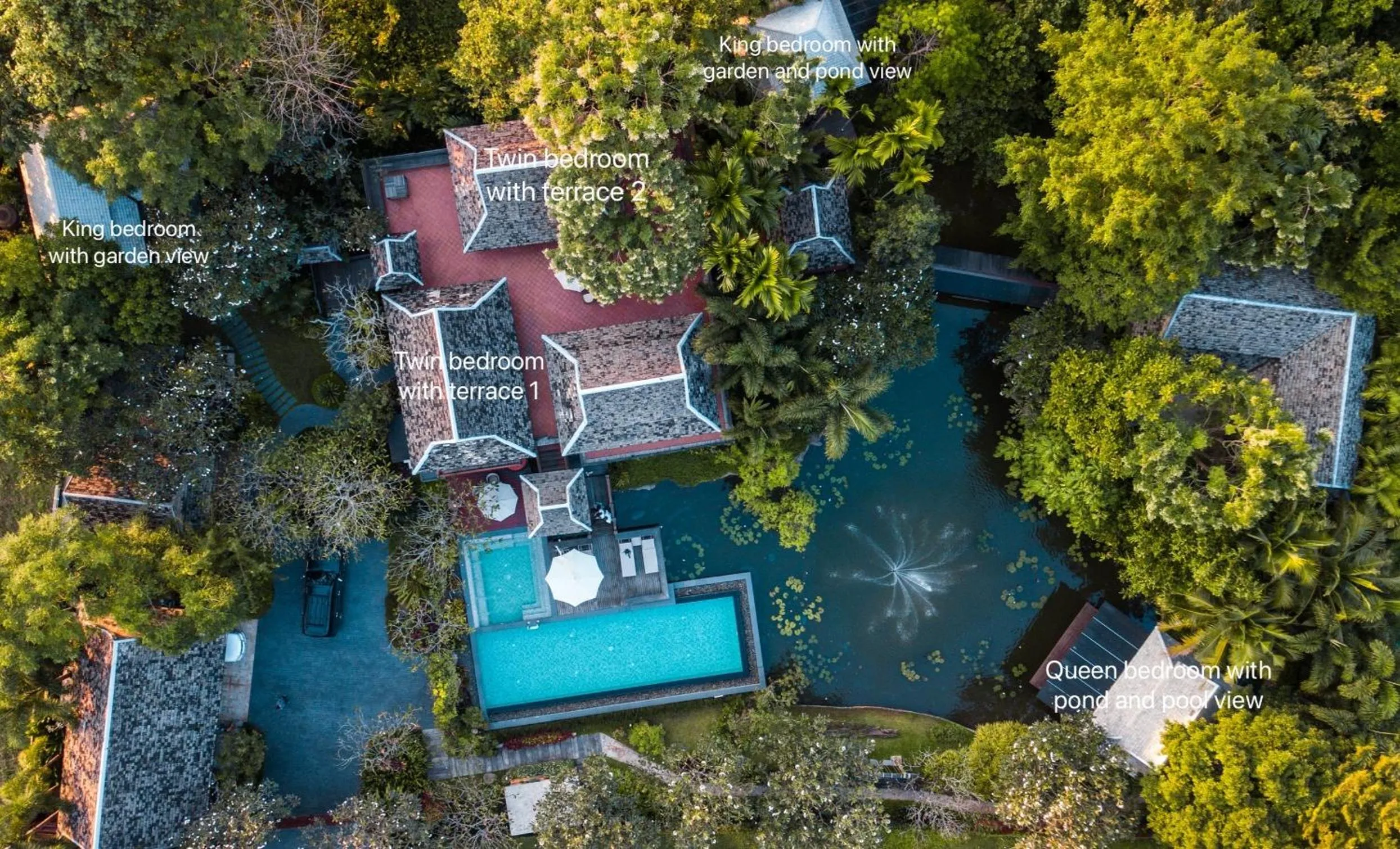 Bird's eye view in Baansuwanburi - บ้านสุวรรณบุรี