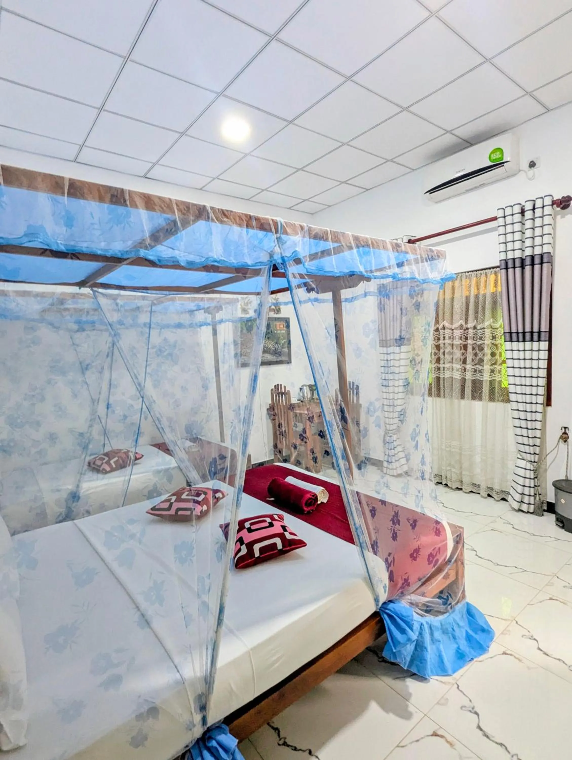 Bed in Nehansa Resort and safari